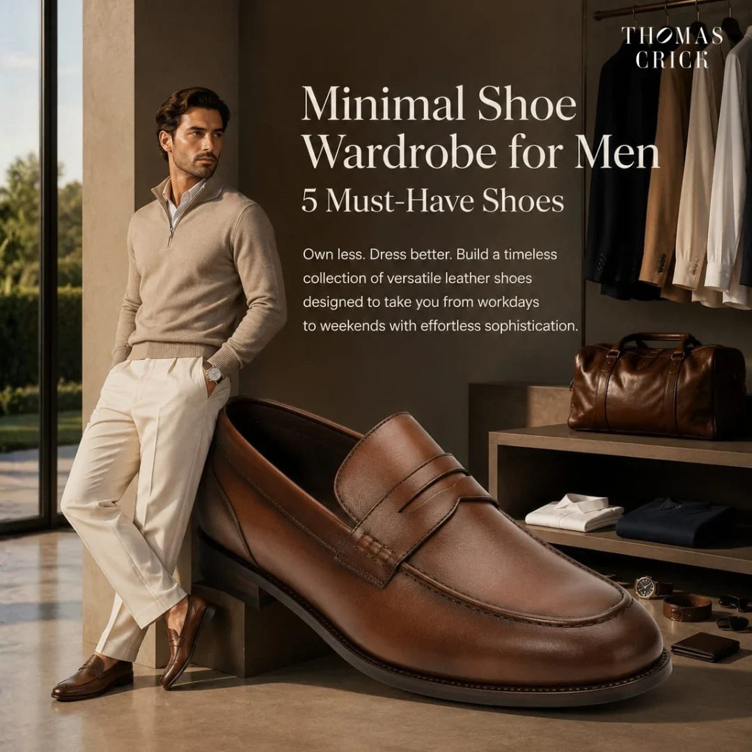 Minimal Shoe Wardrobe for Men: 5 Must-Have Shoes for Every Occasion
