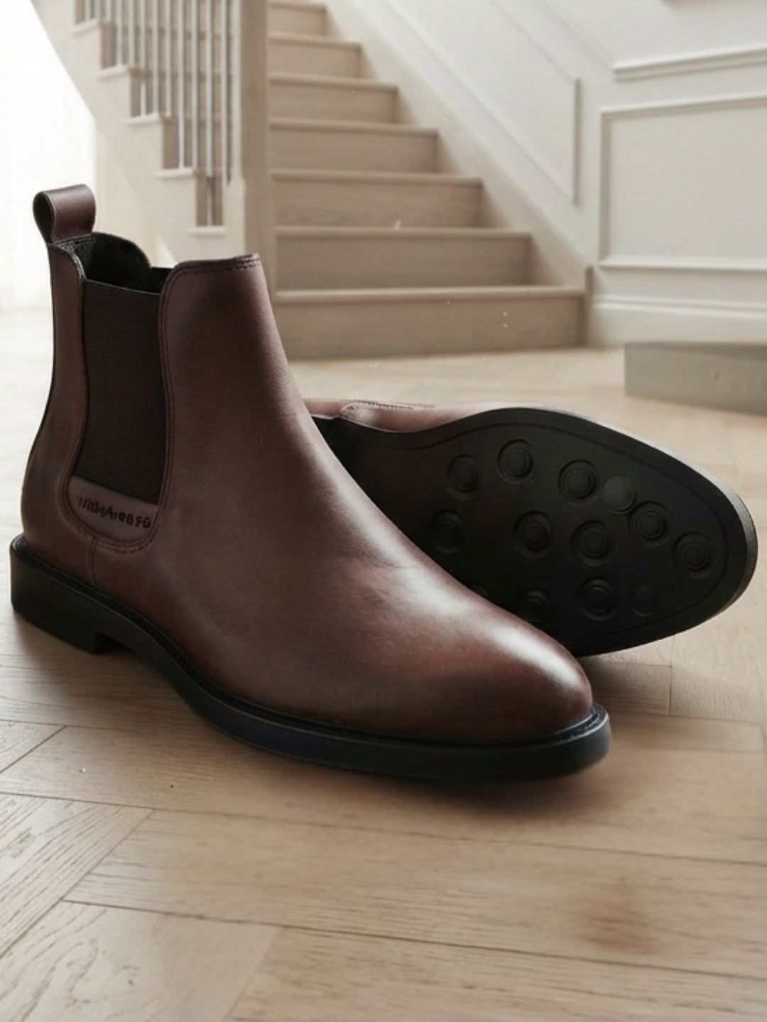 Holborn Dark Brown Chelsea Boots |Classic Slip-On Dress Boots with Ortho Comfort Insock|TC-2657DBR