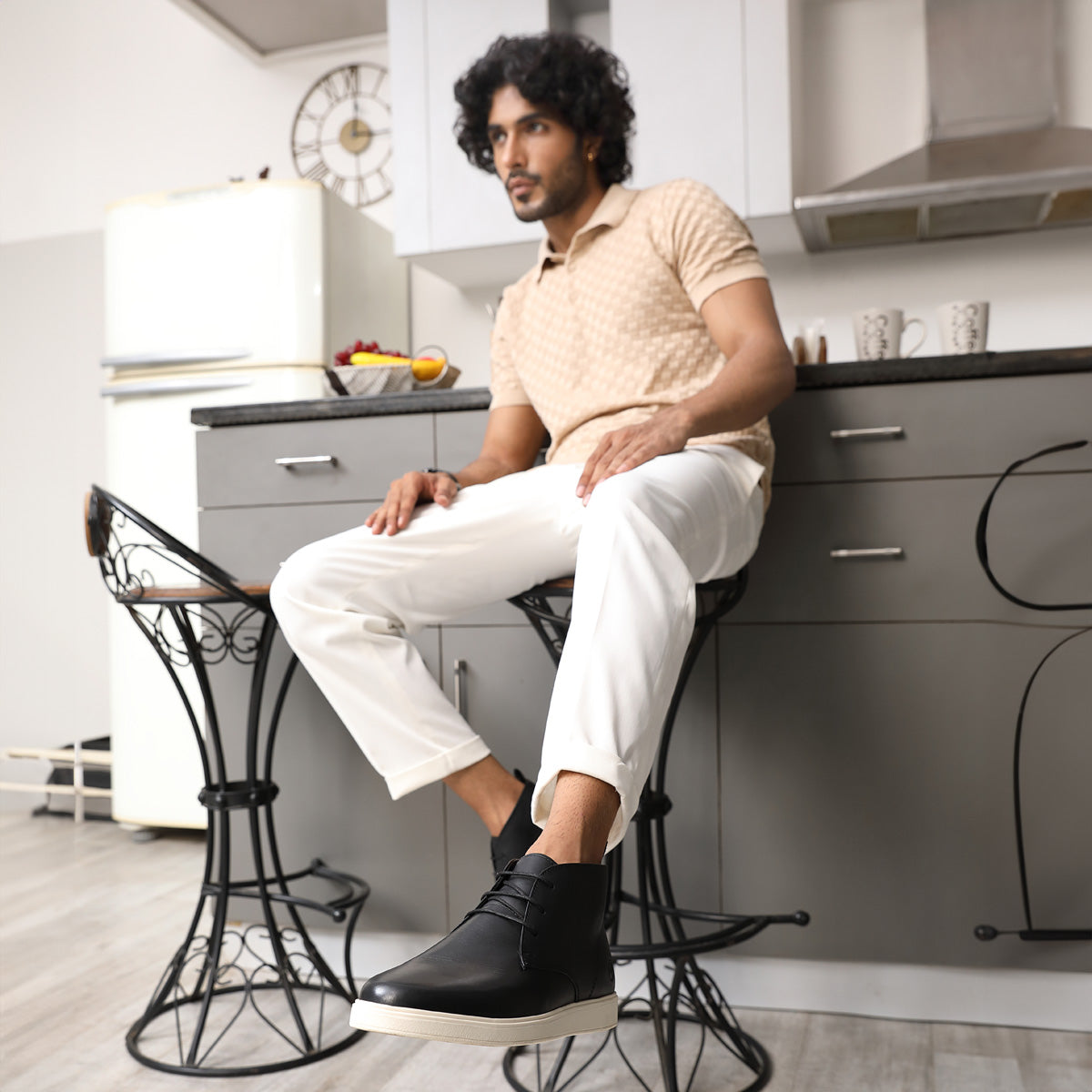 York Noir Chukka Boots - TC-2324BL