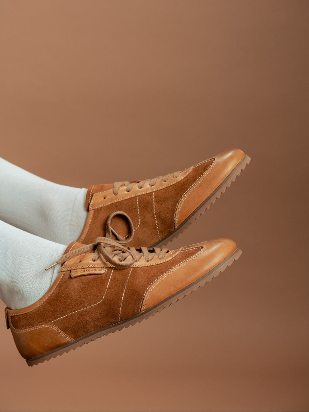 Pickton Tan Suede Sneakers | Premium European Styling Lace-Up Shoes |TC-2647TN