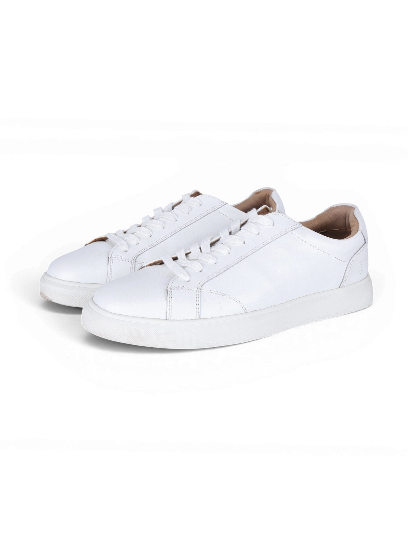 Theo White Sneakers | Premium Smart Casual Lace-Up Shoes | TC-2645WT