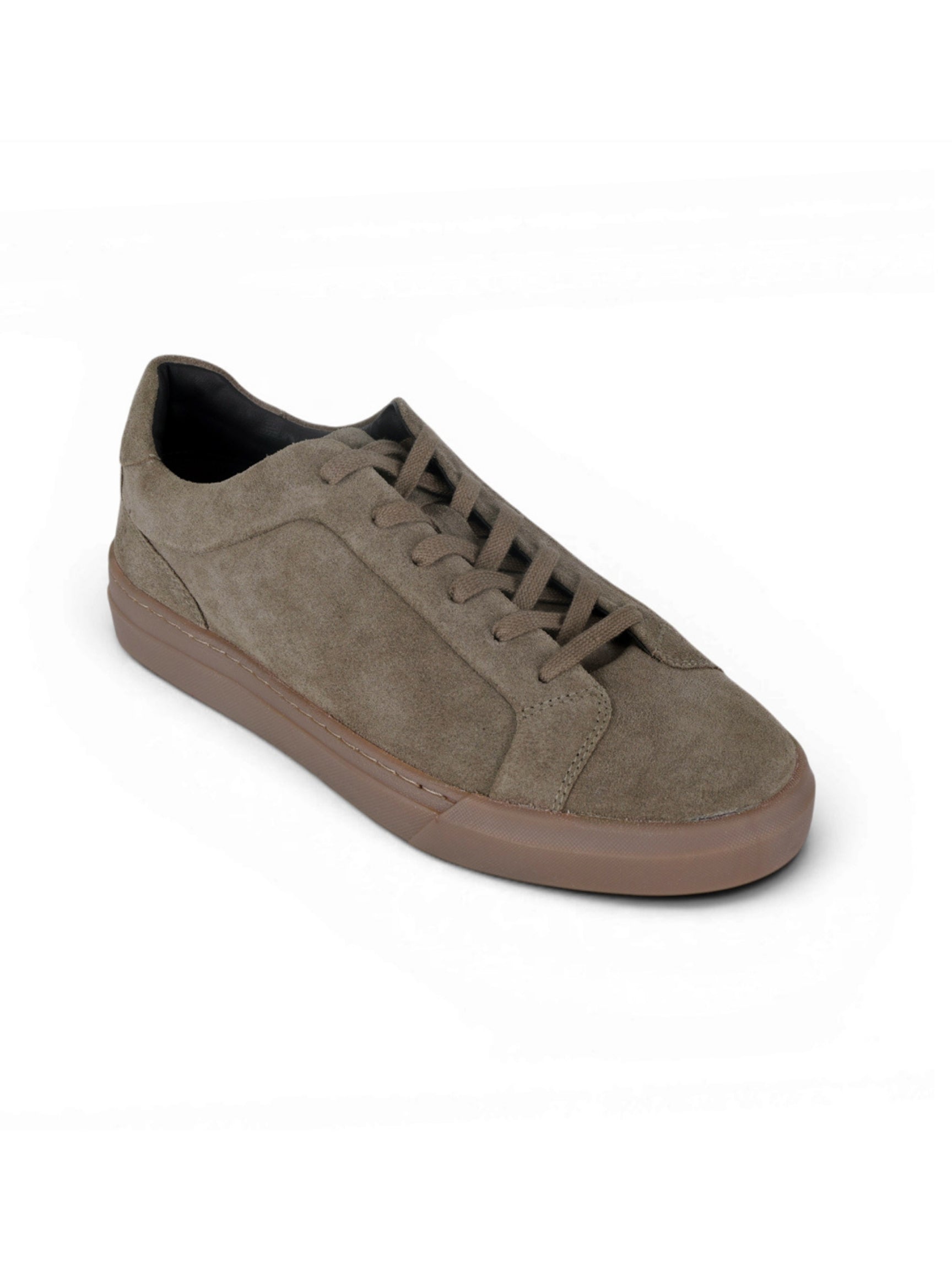 SILVA Khaki Suede Sneakers | Minimalist Low-Top Retro Footwear|TC-2648MS