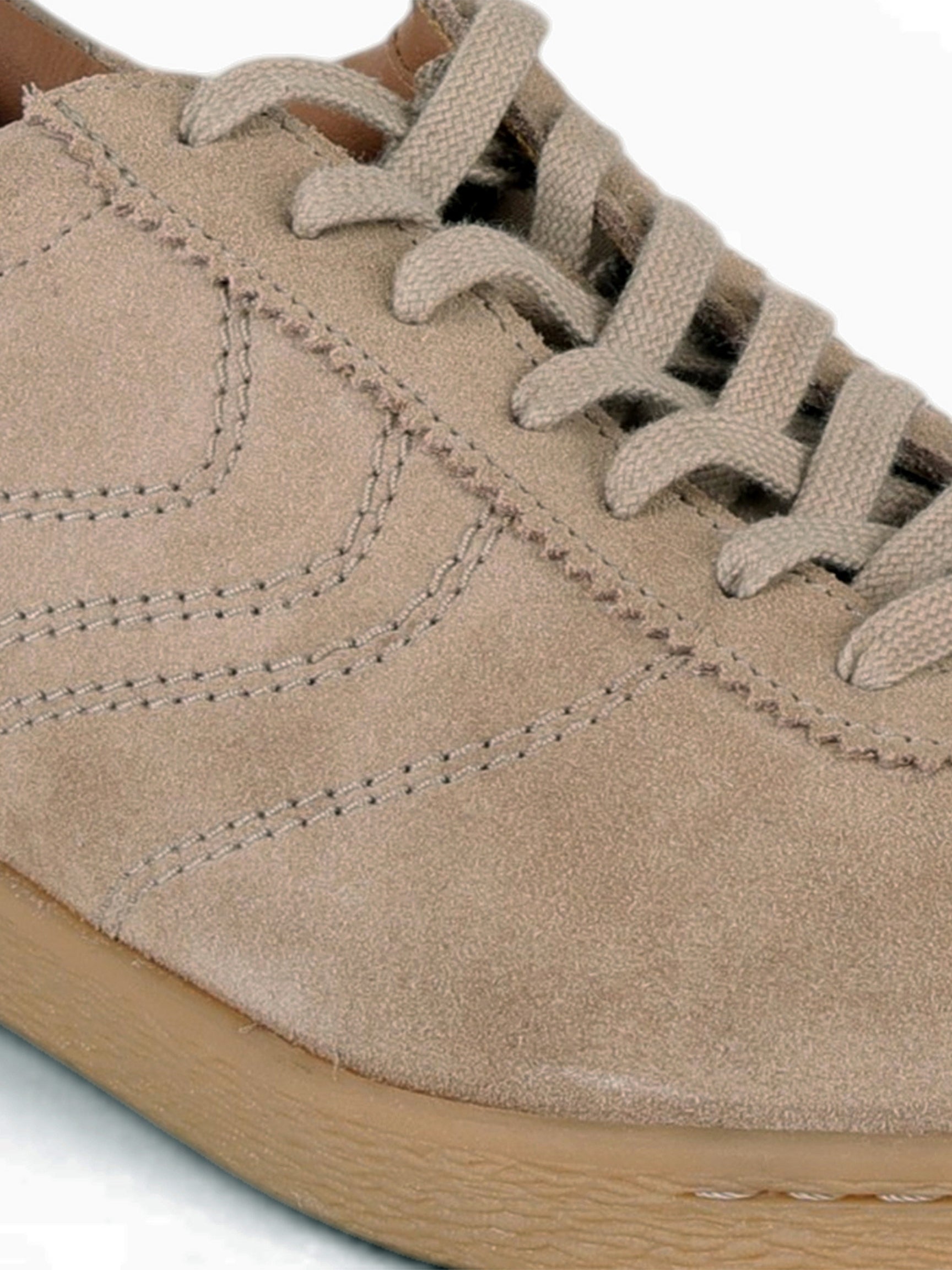 GREG Taupe Suede Sneakers | Lightweight Smart Casual Lace-Up Shoes|TC-2649TP
