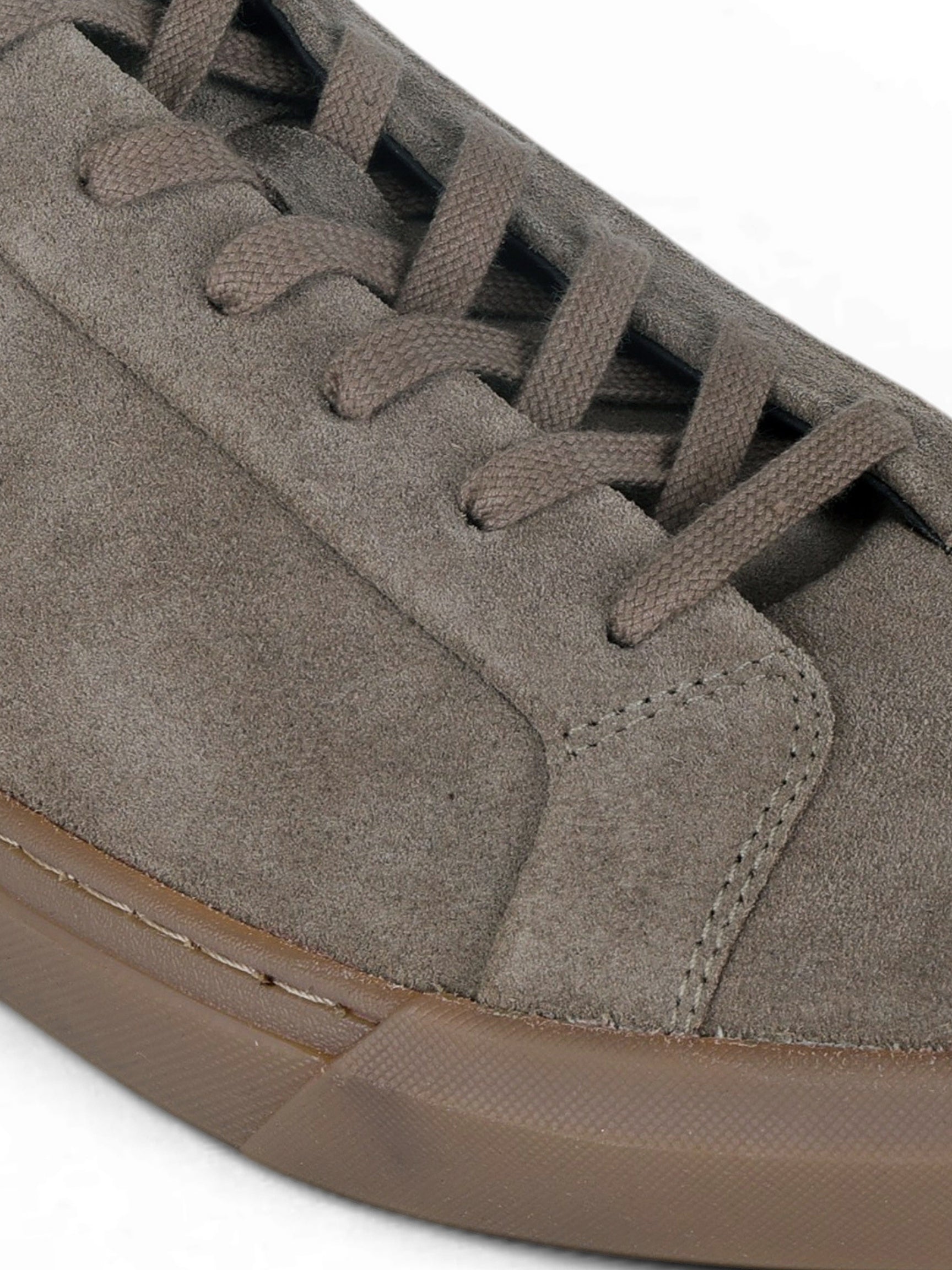 SILVA Khaki Suede Sneakers | Minimalist Low-Top Retro Footwear|TC-2648MS