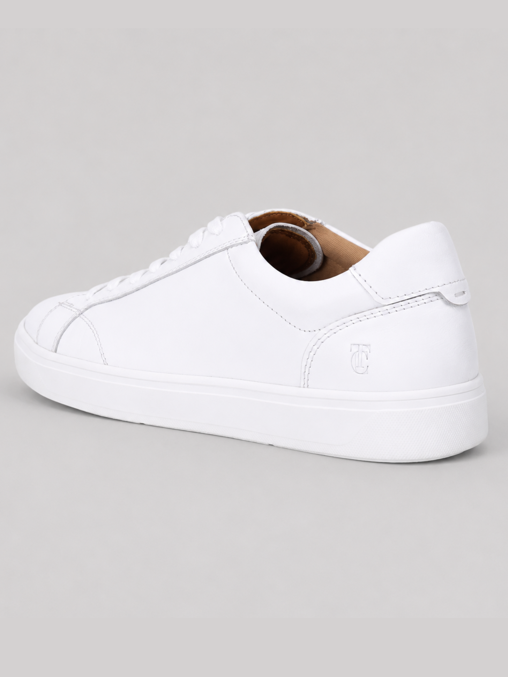 Theo White Sneakers | Premium Smart Casual Lace-Up Shoes | TC-2645WT