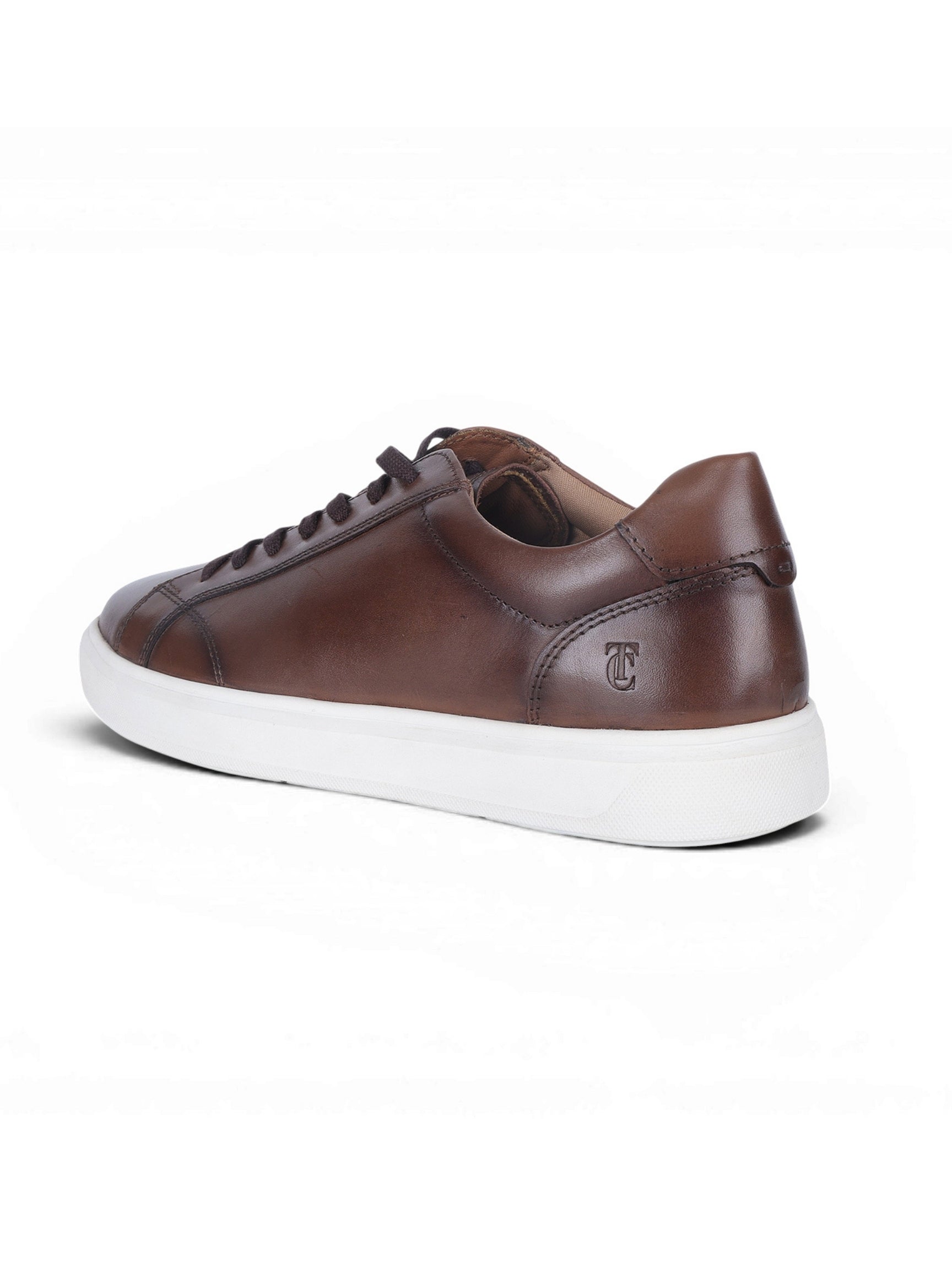 THEO Brown Sneakers | Premium Smart Casual Lace-Up Shoes | TC-2645TK