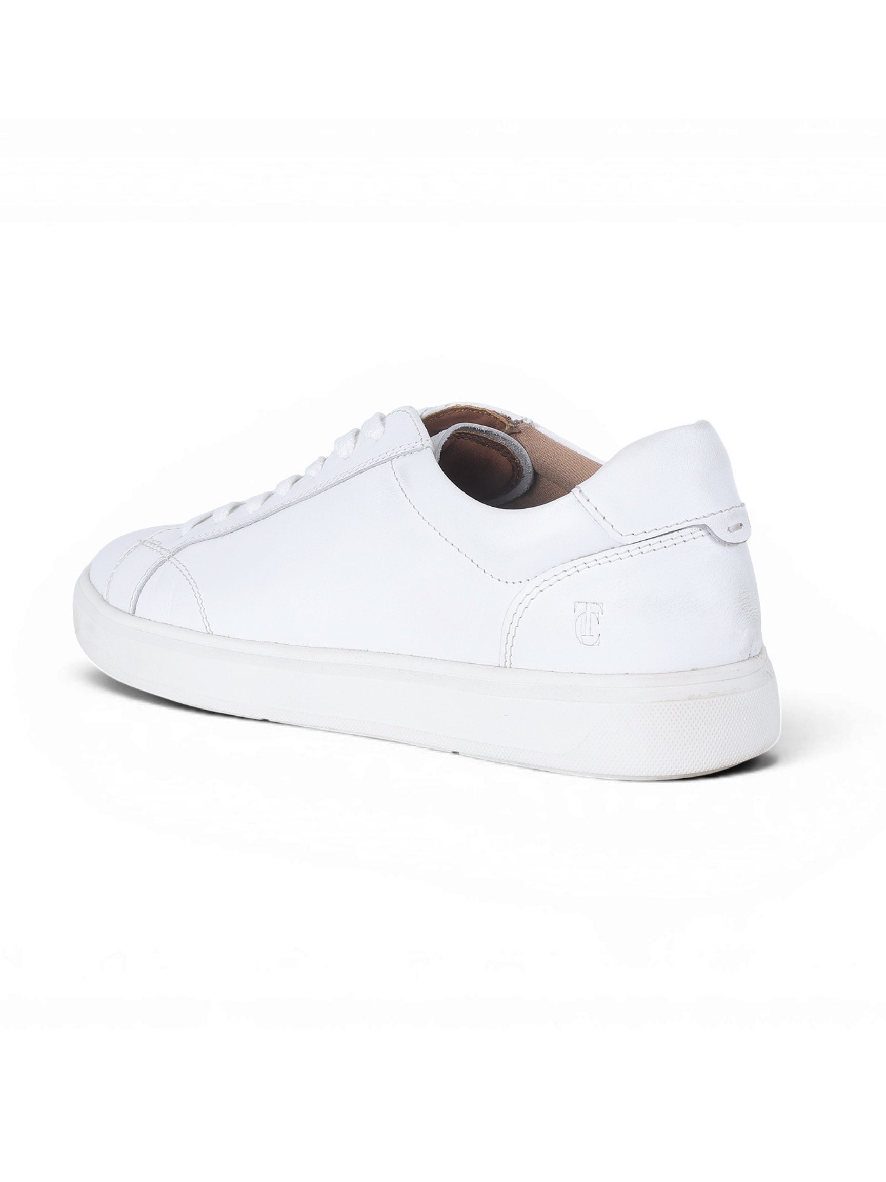 Theo White Sneakers | Premium Smart Casual Lace-Up Shoes | TC-2645WT