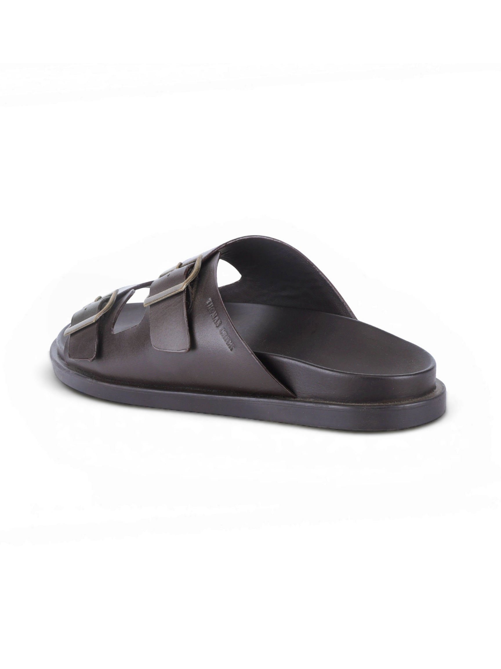 ATLAS Brown Sandals | Double Buckle Adjustable Casual Sandals |TC-2761BR