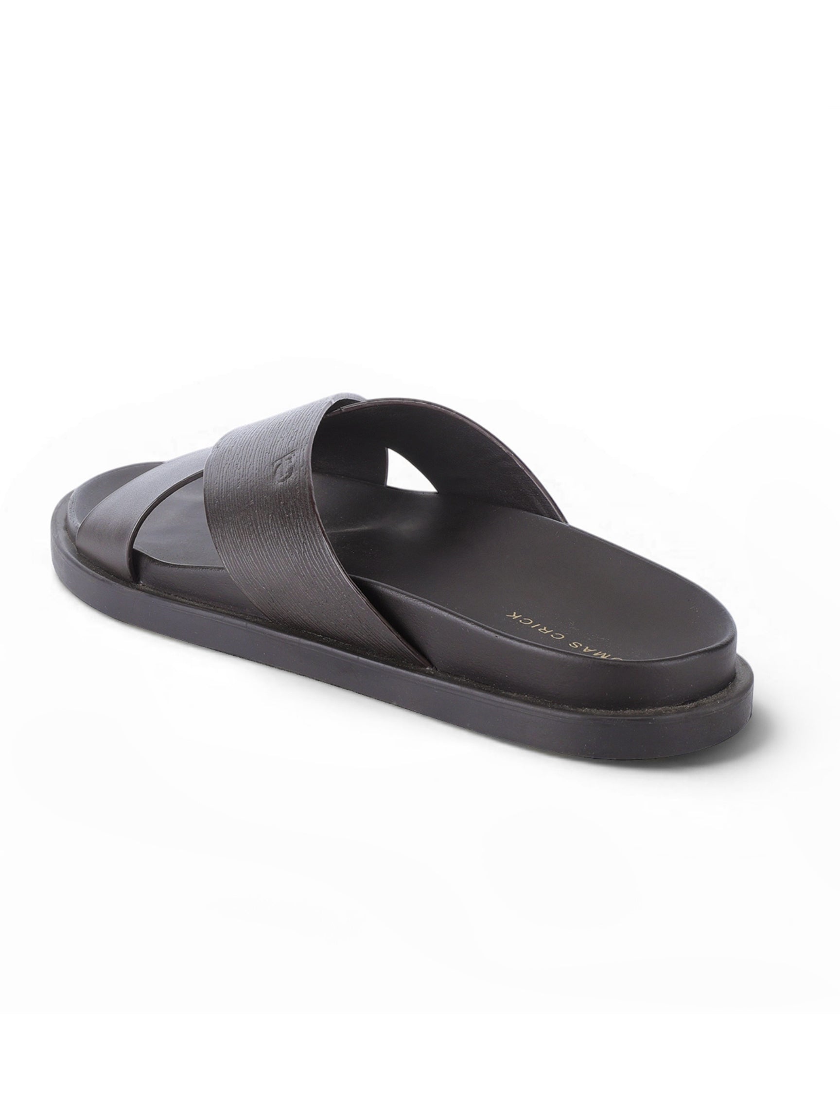 ASTER Brown Cross-Strap Sandals| Premium Open Toe Comfort Sandals |TC-2759BR