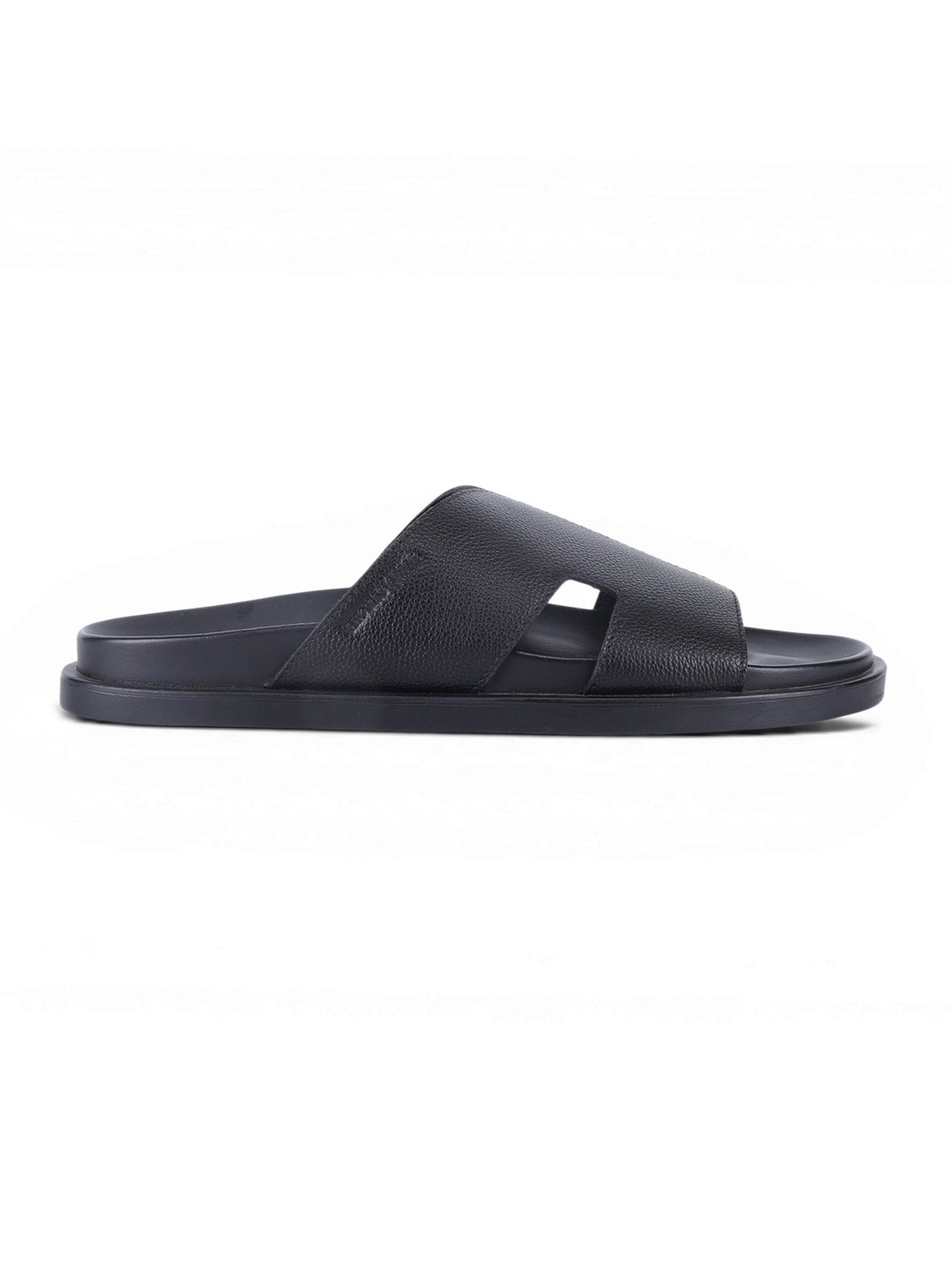 DUNE Black Sandals | Premium open Toe Broad-Strap Casual Sandals |TC-2758BL