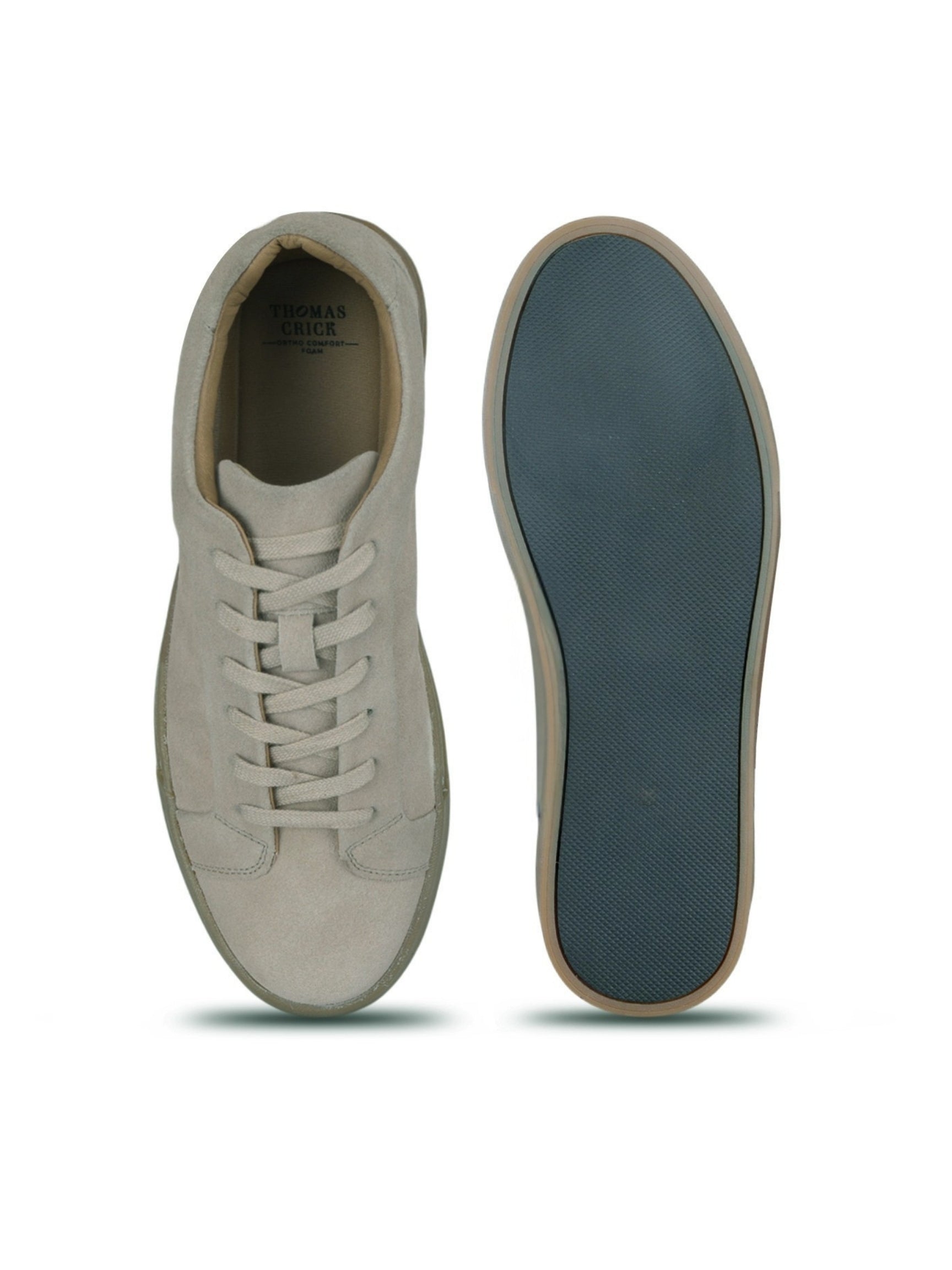 SILVA Off White Suede Sneakers | Minimalist Low-Top Retro Footwear|TC-2648SL