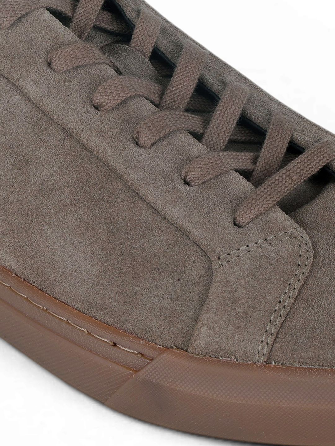 Silva Khaki Suede Sneakers | Minimalist Low-Top Retro Footwear|TC-2648MS