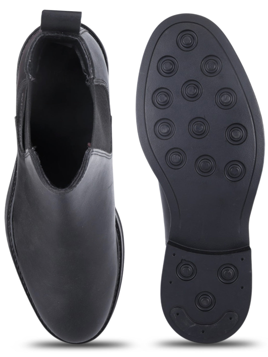 Holborn Black Chelsea Boots |Classic Slip-On Dress Boots with Ortho Comfort Insock|TC-2657BL