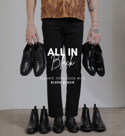 All in black editorial collection
