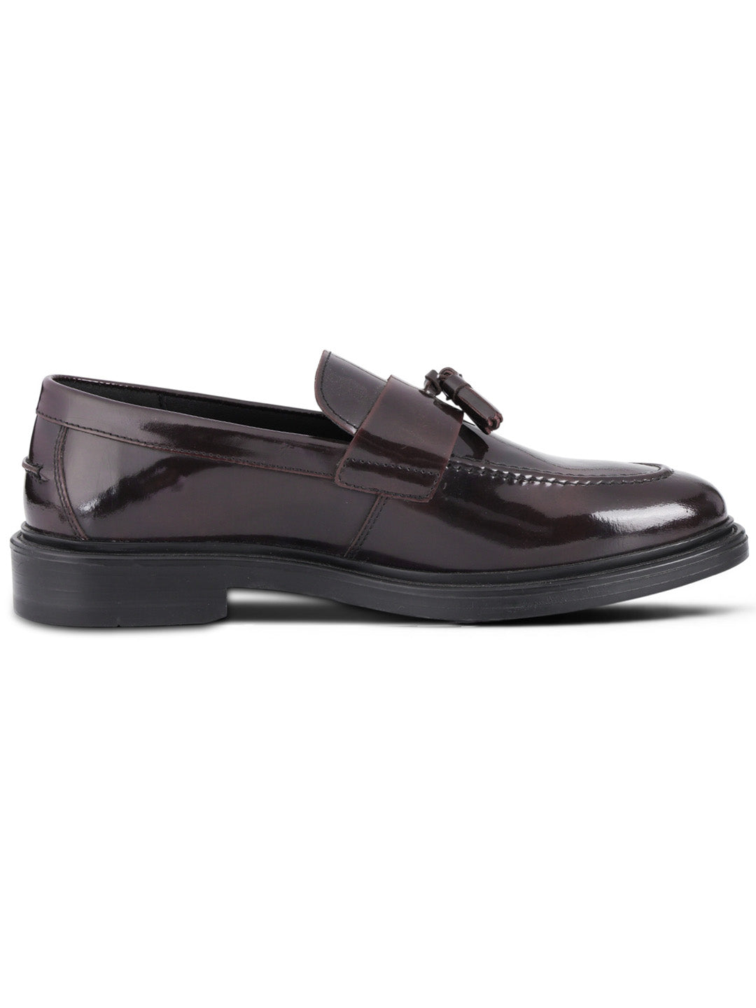 Kingsley Men's Bordo Genuine Leather Tassel Loafers | Premium Slip-On Formal & Smart Casual Dress Shoes|TC-2654BO