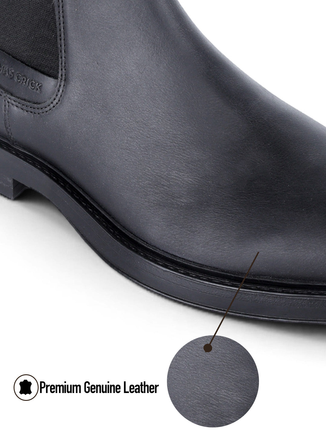 Holborn Black Chelsea Boots |Classic Slip-On Dress Boots with Ortho Comfort Insock|TC-2657BL
