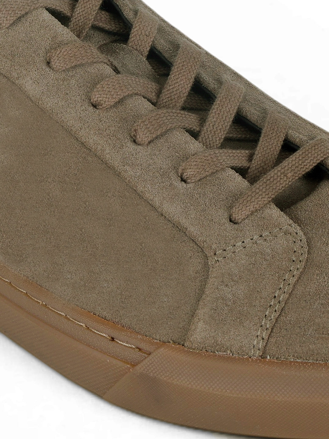 Silva Khaki Suede Sneakers | Minimalist Low-Top Retro Footwear|TC-2648MS
