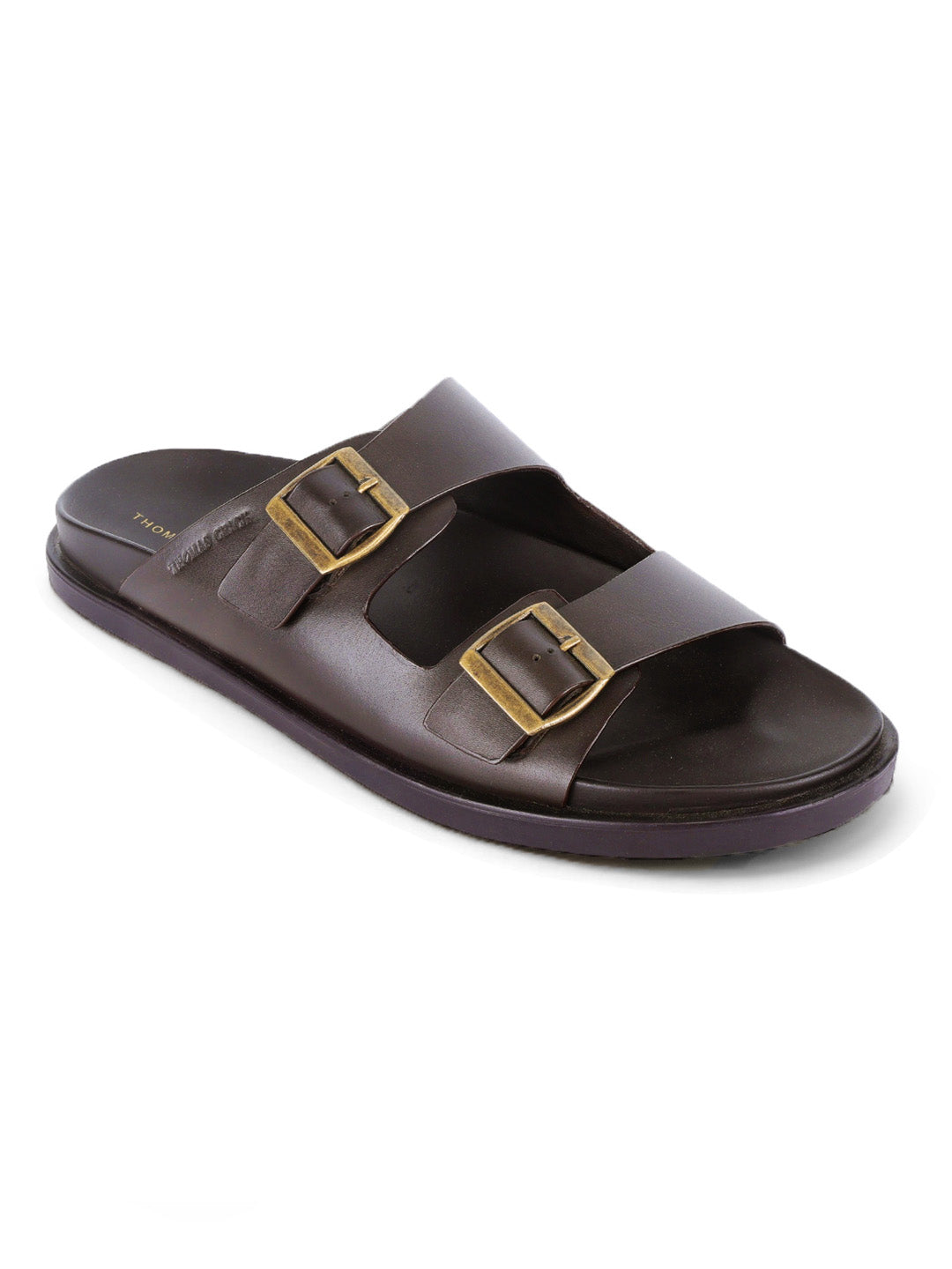 Atlas Brown Sandals | Double Buckle Adjustable Casual Sandals |TC-2761BR