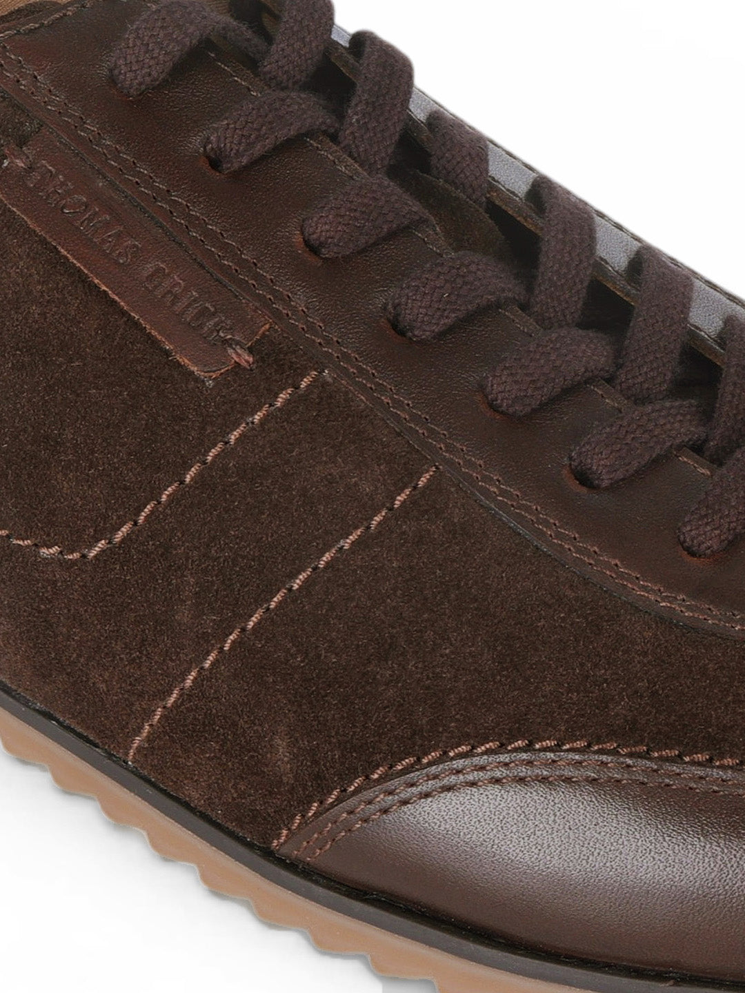 Pickton Brown Suede Sneakers | Premium European Styling Lace-Up Shoes |TC-2647BR