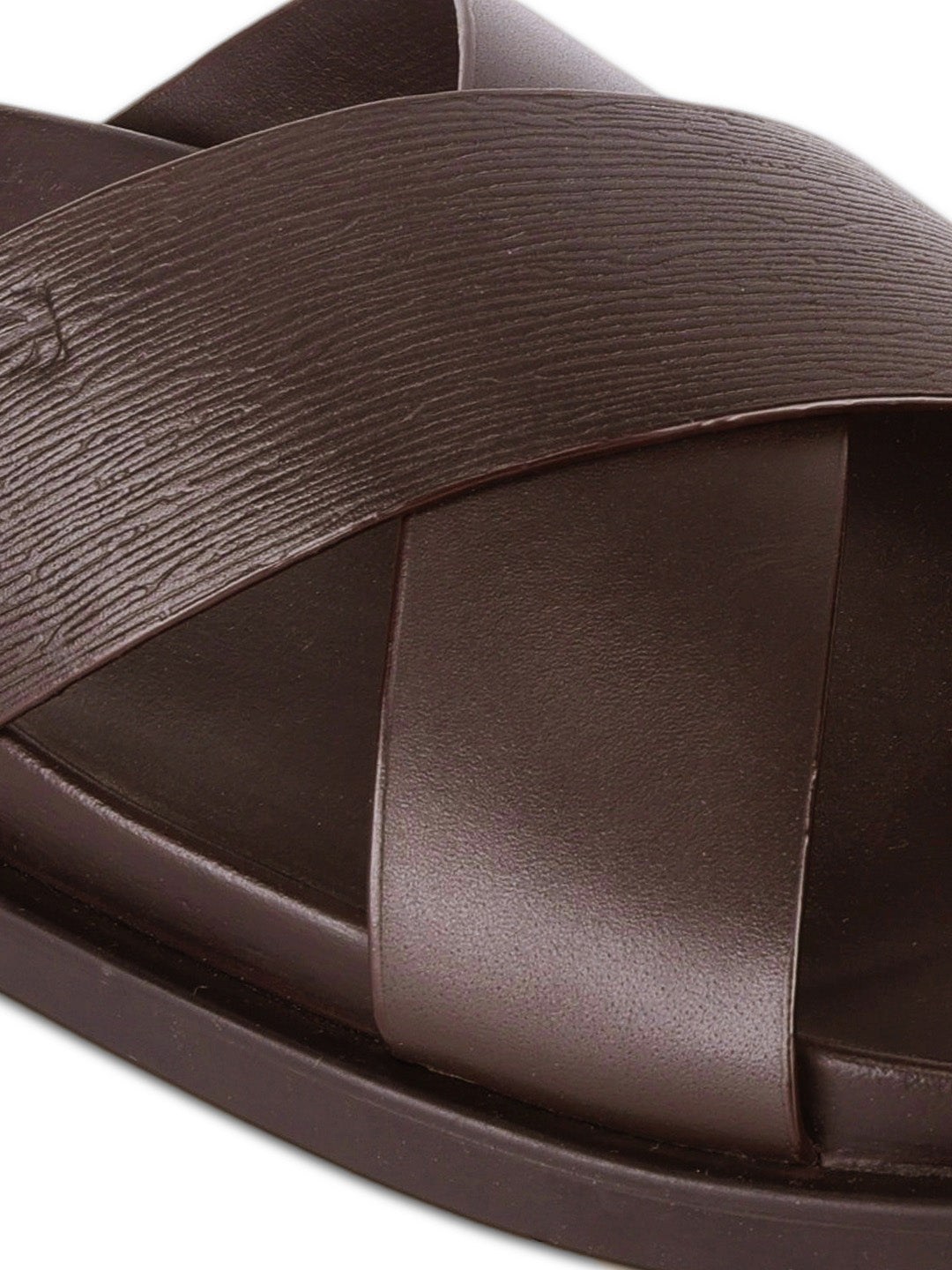 Aster Brown Cross-Strap Sandals| Premium Open Toe Comfort Sandals |TC-2759BR