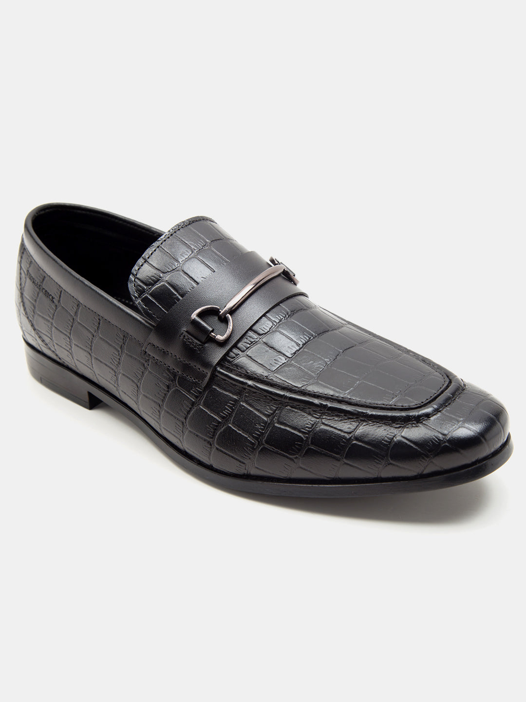 Leicester Croc Luxe Loafers Black - TC 2311BL