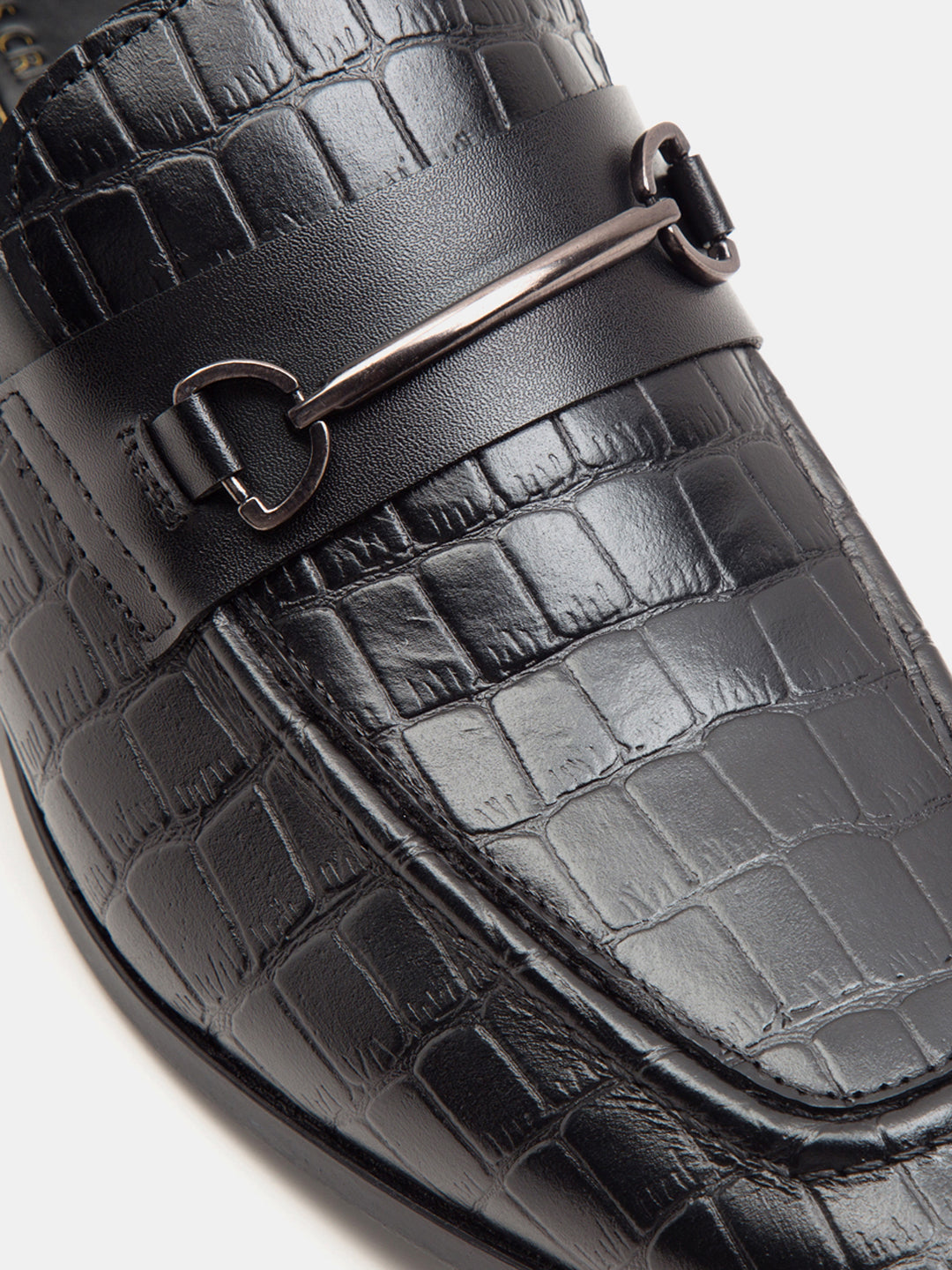 Leicester Croc Luxe Loafers Black - TC 2311BL