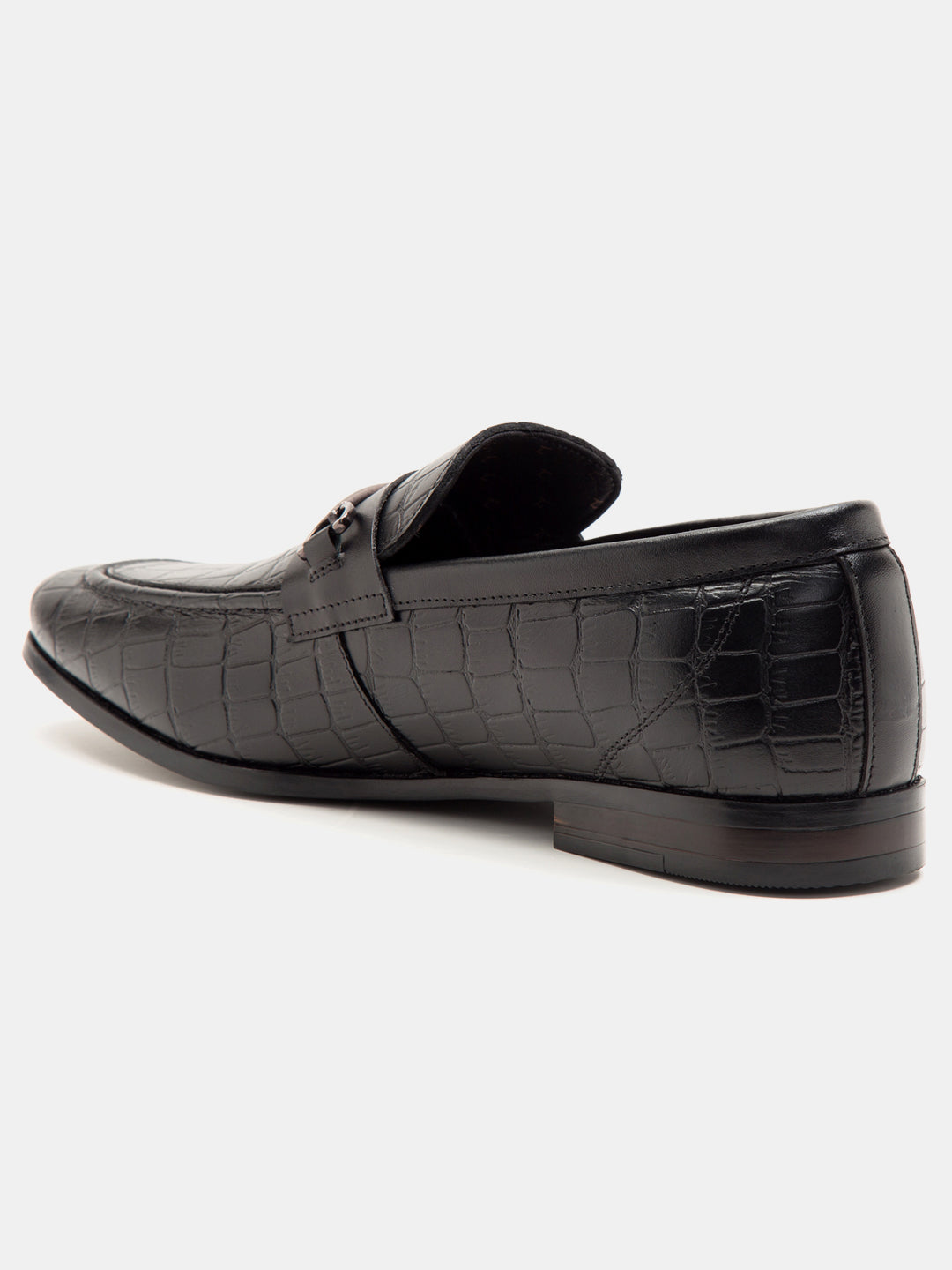 Leicester Croc Luxe Loafers Black - TC 2311BL