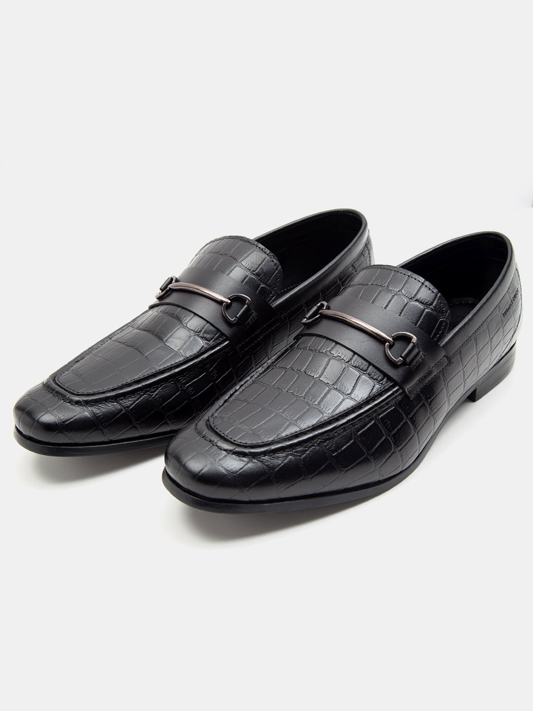 Leicester Croc Luxe Loafers Black - TC 2311BL