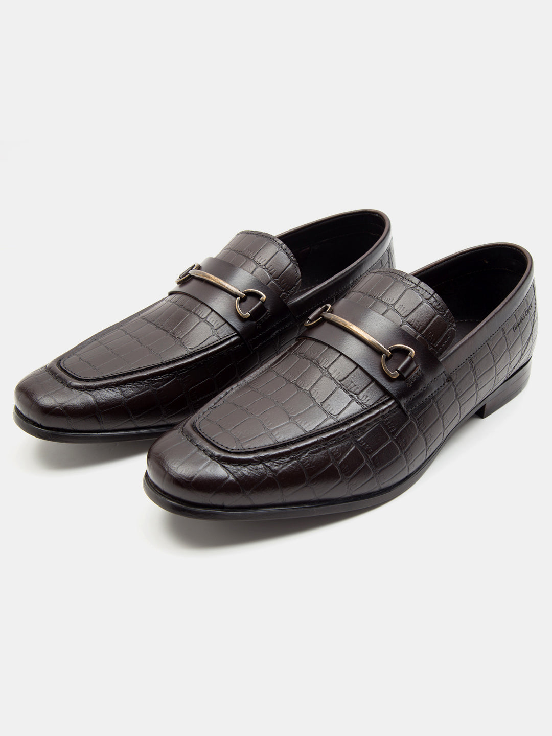 Leicester Croc Luxe Loafers- Brown TC 2311BR