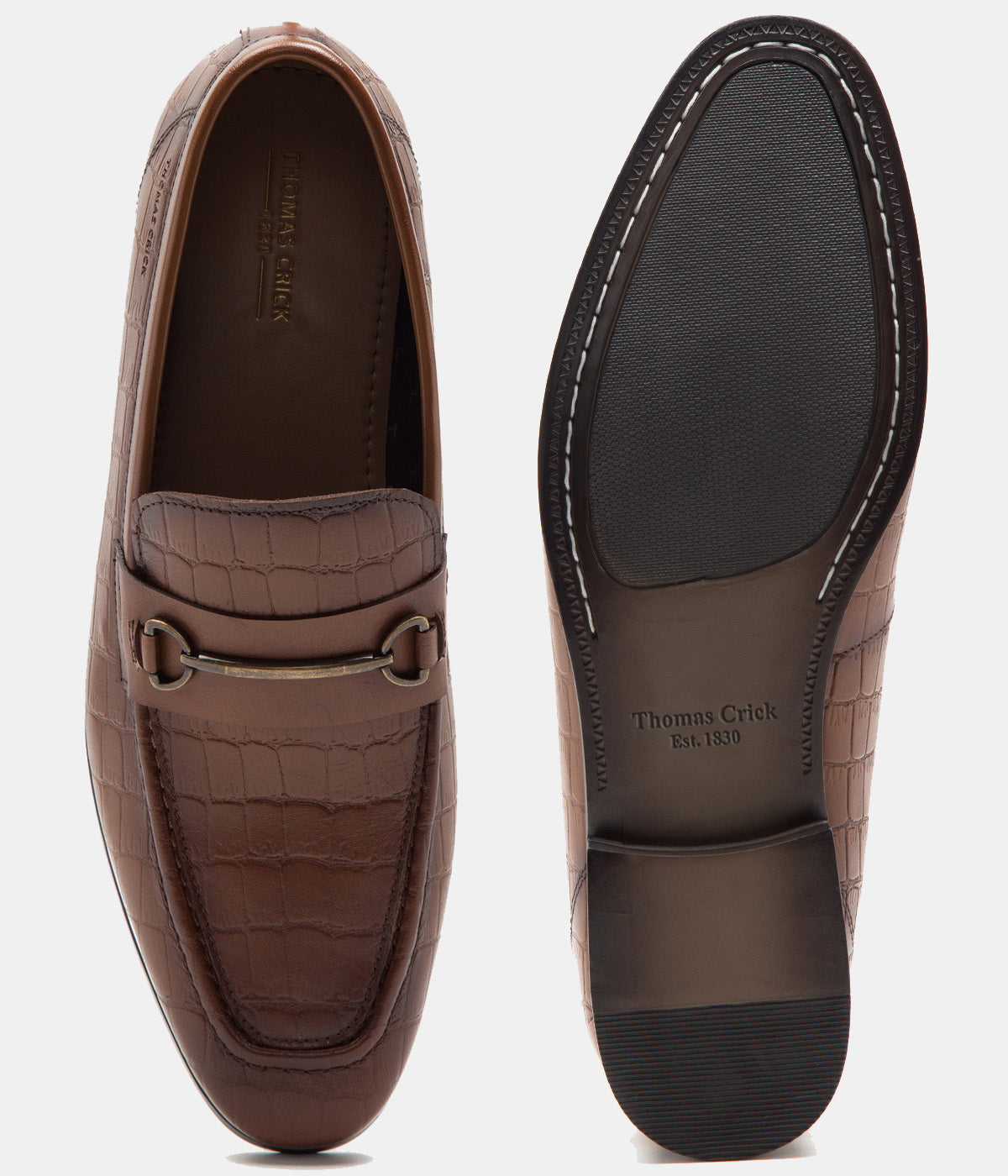 Leicester Croc Luxe Loafers Teak - TC 2311TK