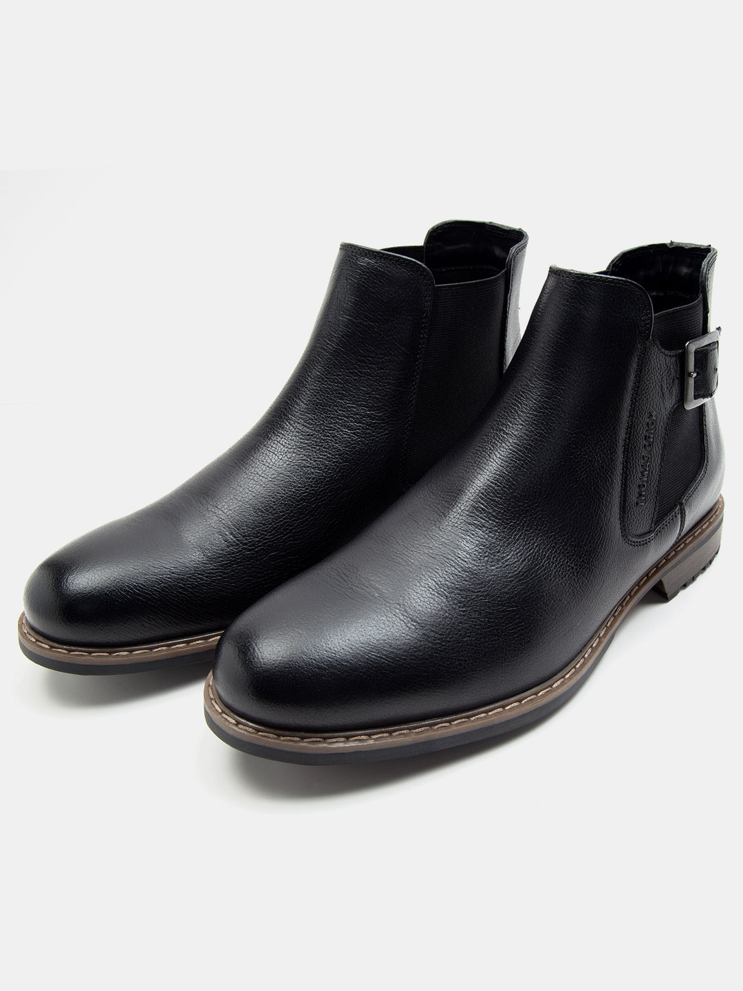 Camden Buckle Chelsea Boots TC-2319BL