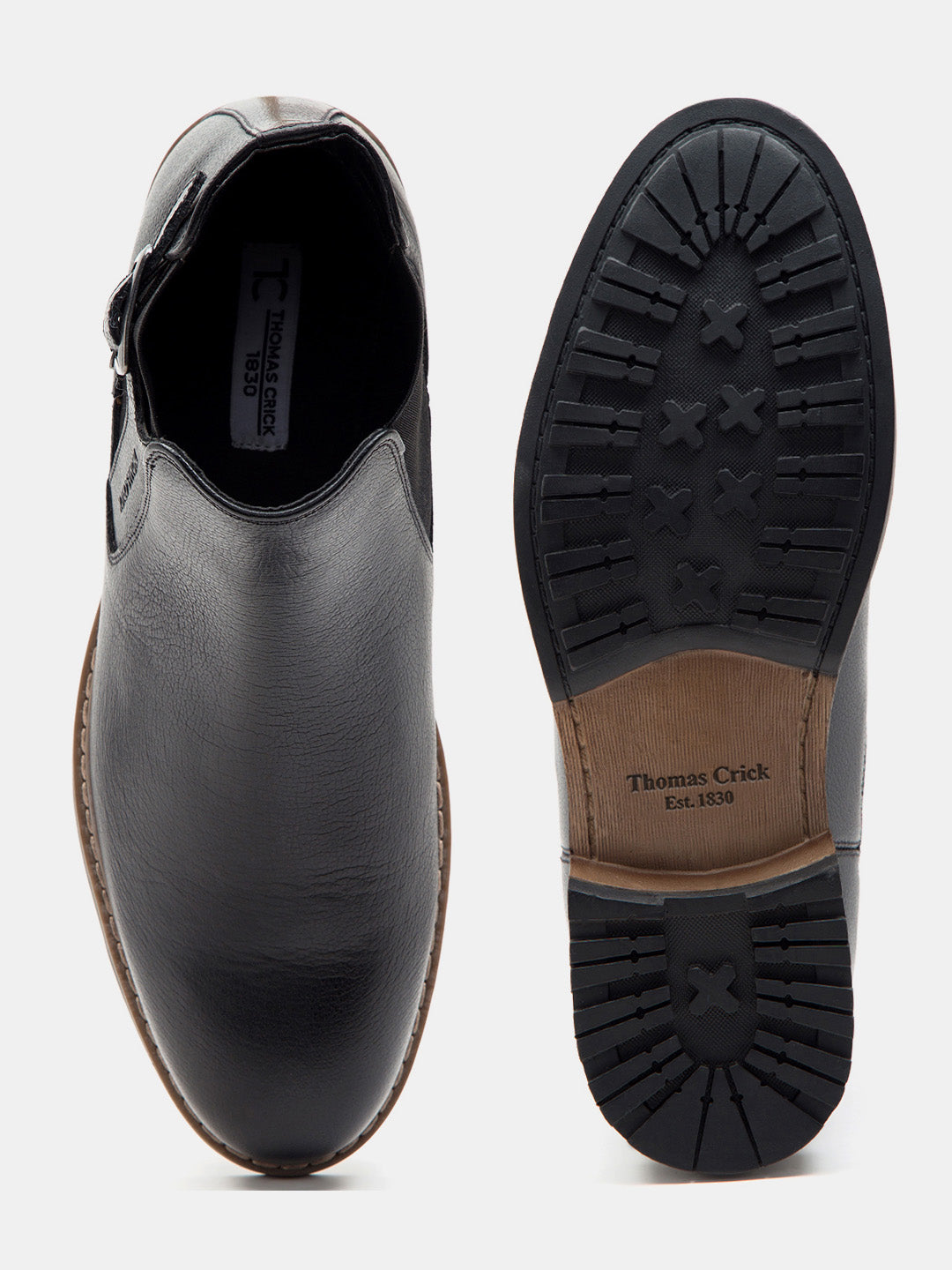 Camden Buckle Chelsea Boots TC-2319BL