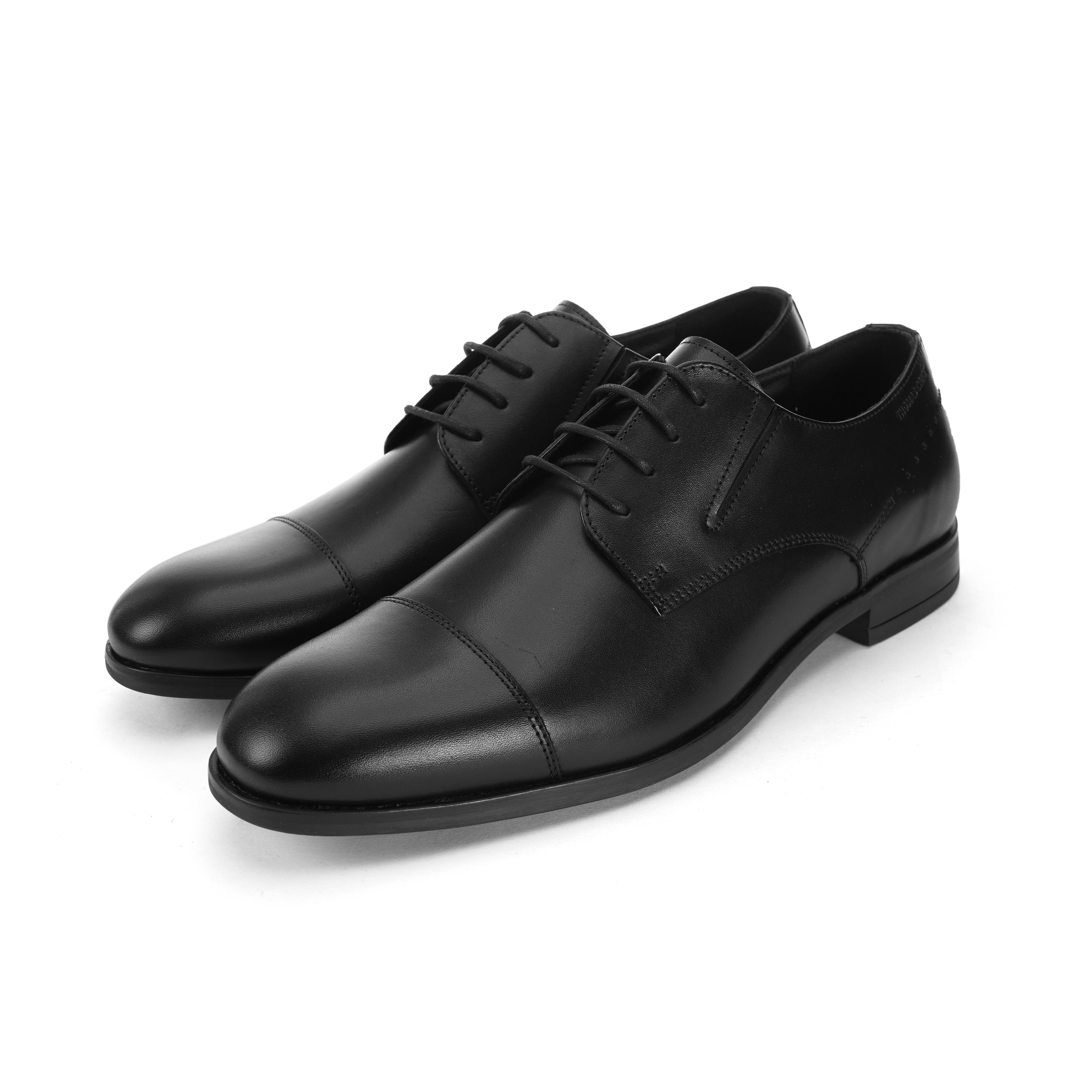 Chester Oxford Black Plain Derby Shoes (TC-2336BL)