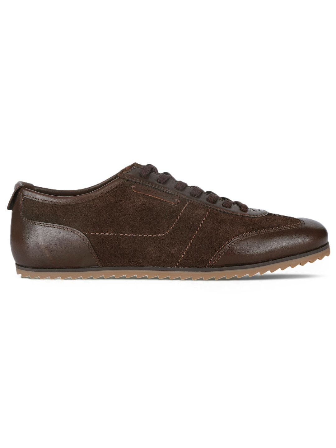Pickton Brown Suede Sneakers | Premium European  Styling Lace-Up Shoes |TC-2647BR