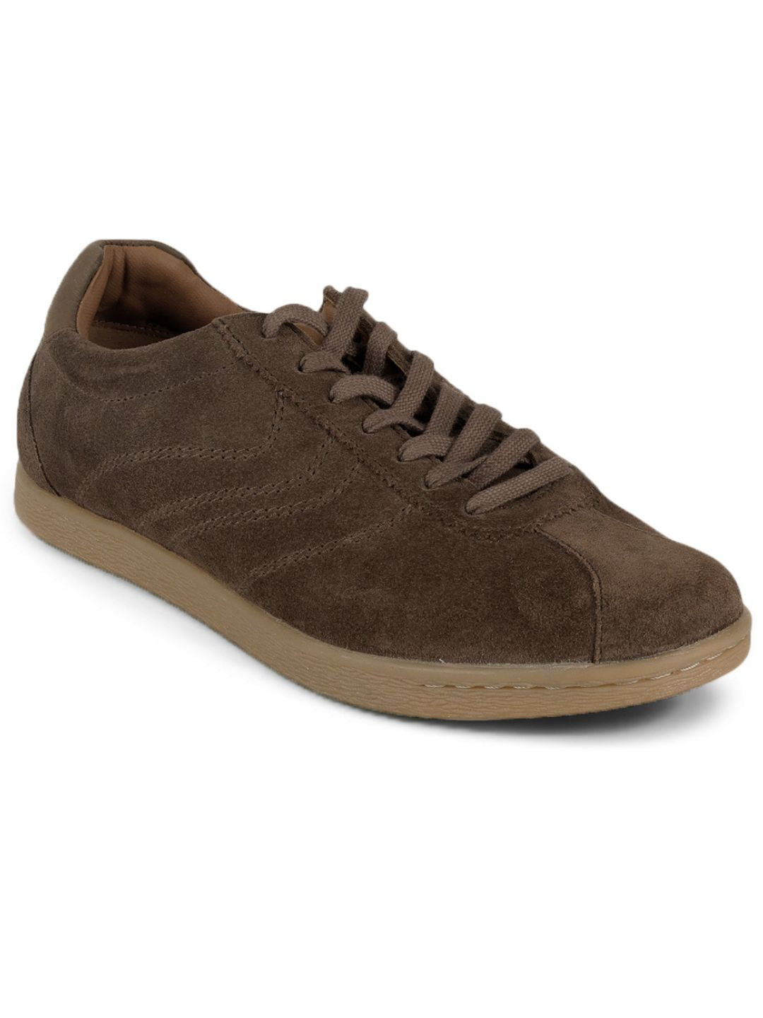 Greg Brown Suede Sneakers | Lightweight Smart Casual Lace-Up Shoes|TC-2649BR
