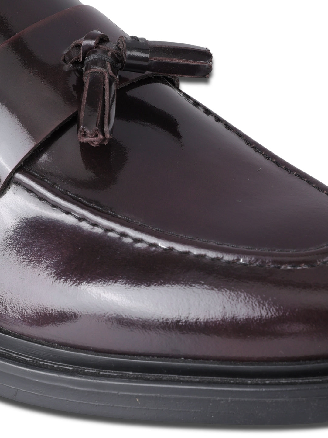 Kingsley Men's Bordo Genuine Leather Tassel Loafers | Premium Slip-On Formal & Smart Casual Dress Shoes|TC-2654BO