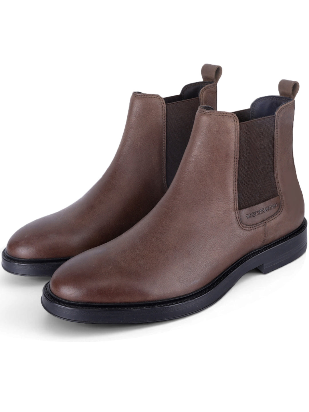 Holborn Dark Brown Chelsea Boots |Classic Slip-On Dress Boots with Ortho Comfort Insock|TC-2657DBR