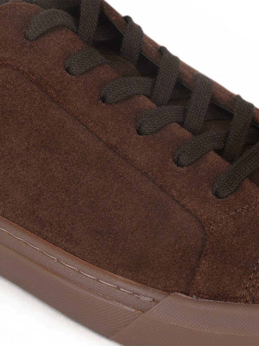 Silva Brown  Suede  Sneakers | Minimalist Low-Top Retro Footwear |TC-2648CH
