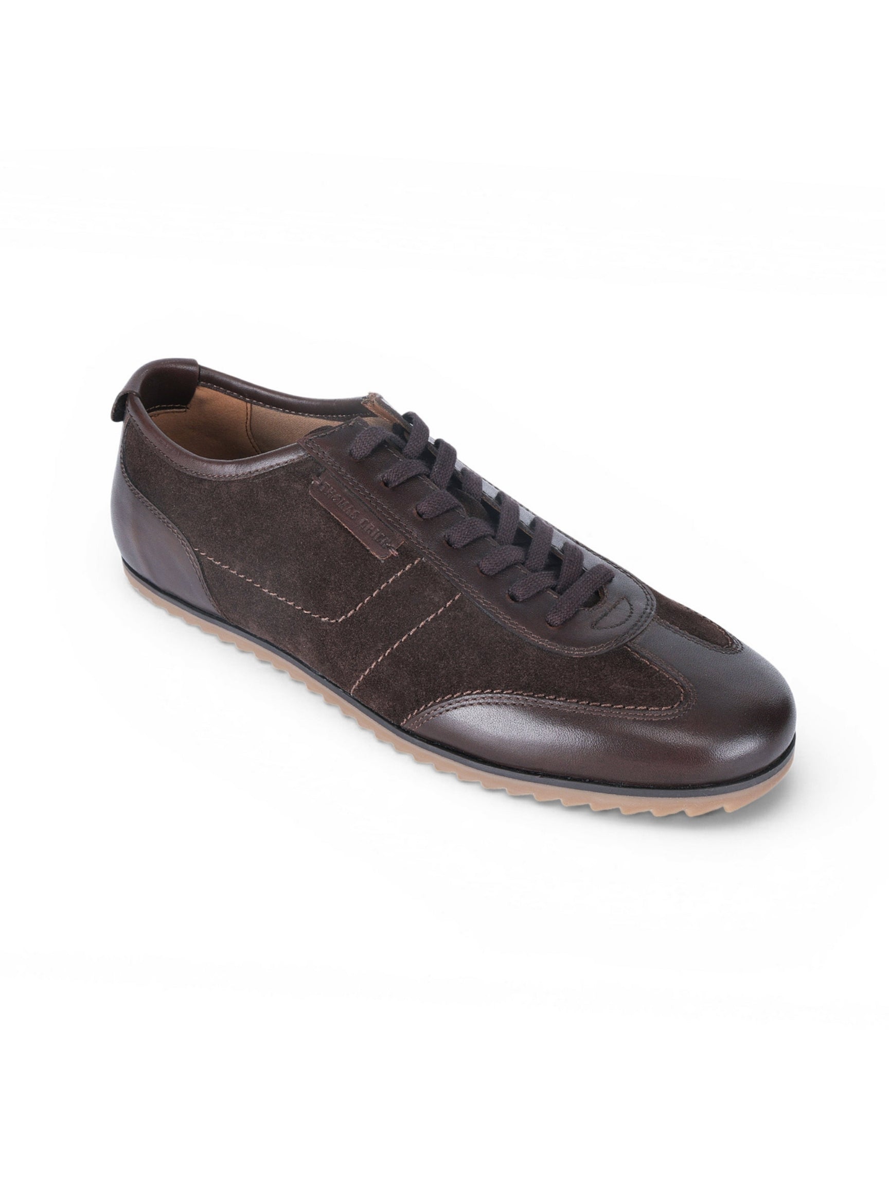 PICKTON Brown Suede Sneakers | Premium European  Styling Lace-Up Shoes |TC-2647BR