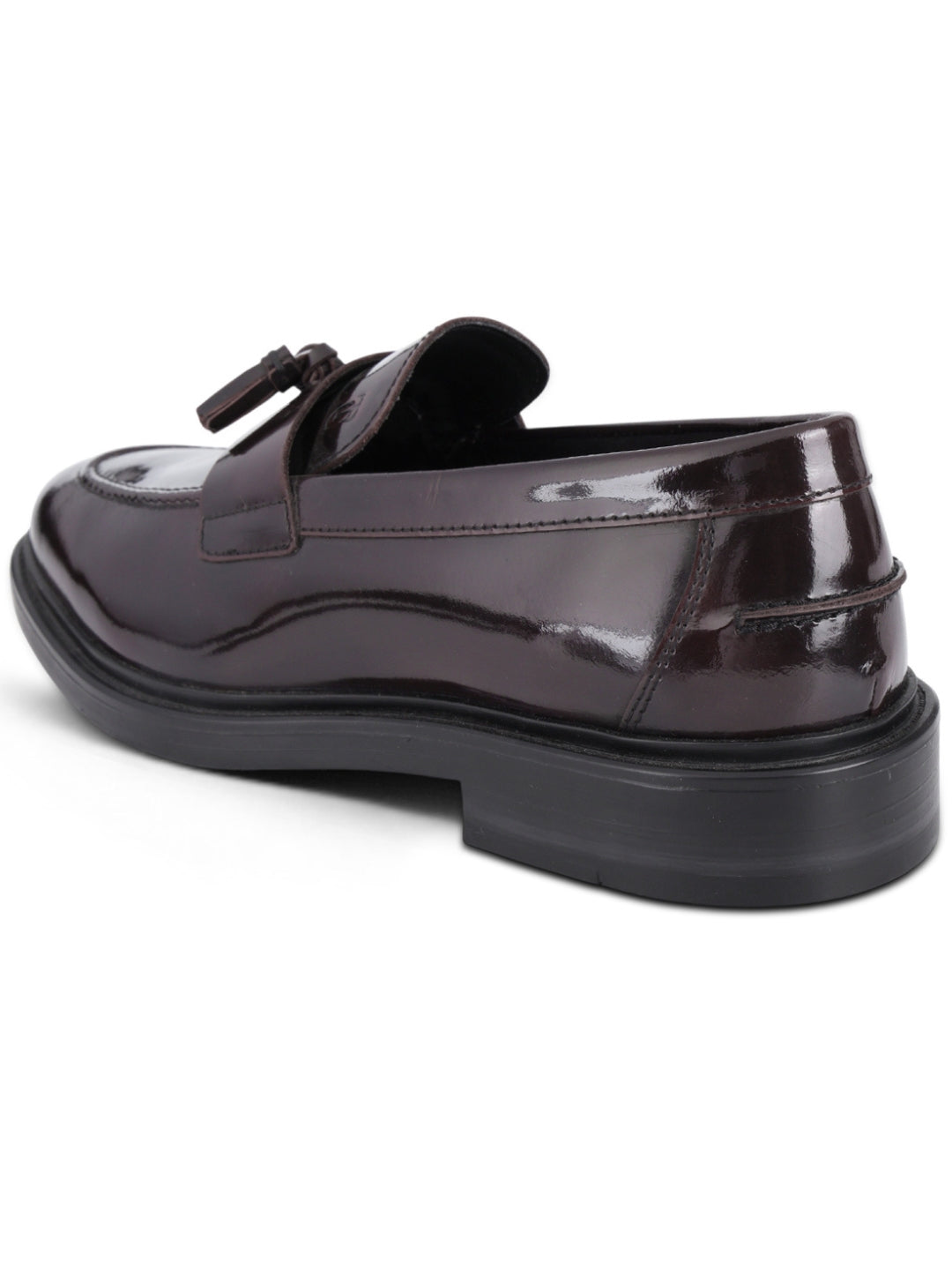 Kingsley Men's Bordo Genuine Leather Tassel Loafers | Premium Slip-On Formal & Smart Casual Dress Shoes|TC-2654BO
