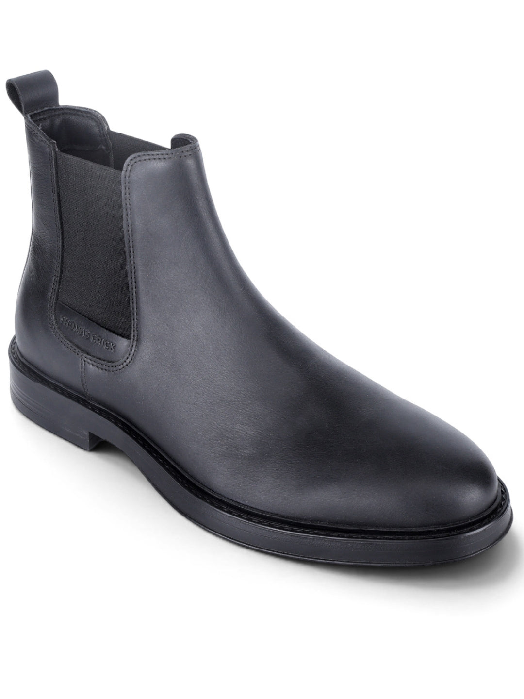 Holborn Black Chelsea Boots |Classic Slip-On Dress Boots with Ortho Comfort Insock|TC-2657BL