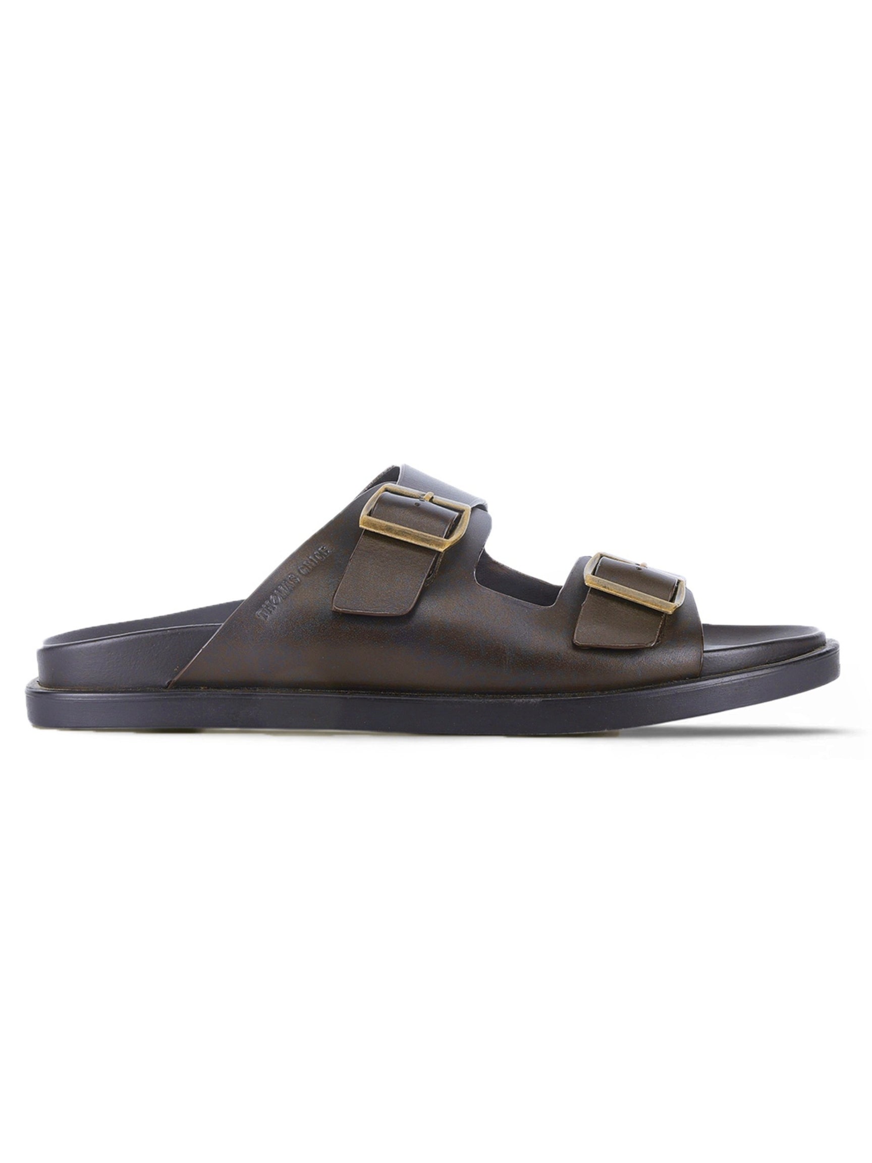 ATLAS Brown  Sandals | Double Buckle Adjustable Casual Sandals |TC-2761BR