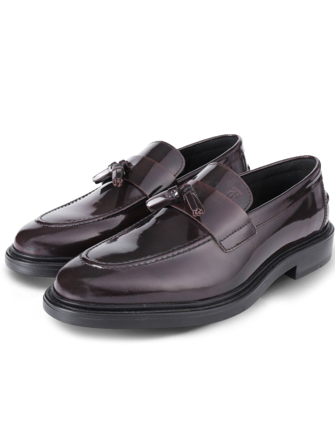 Kingsley Men's Bordo Genuine Leather Tassel Loafers | Premium Slip-On Formal & Smart Casual Dress Shoes|TC-2654BO
