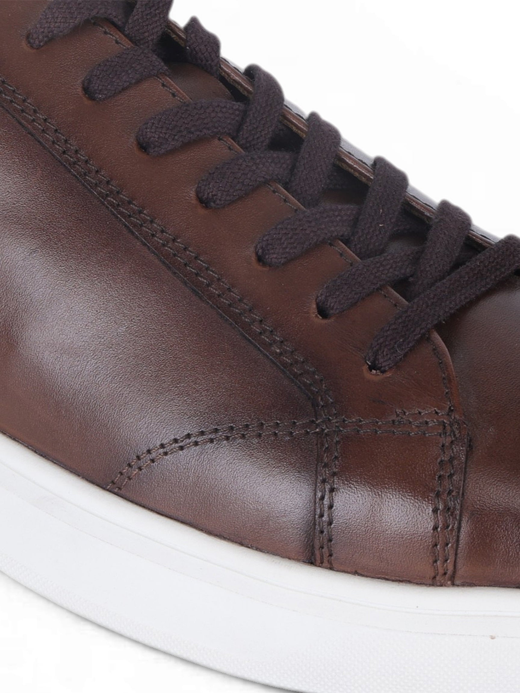 THEO Brown Sneakers | Premium Smart Casual Lace-Up Shoes | TC-2645TK
