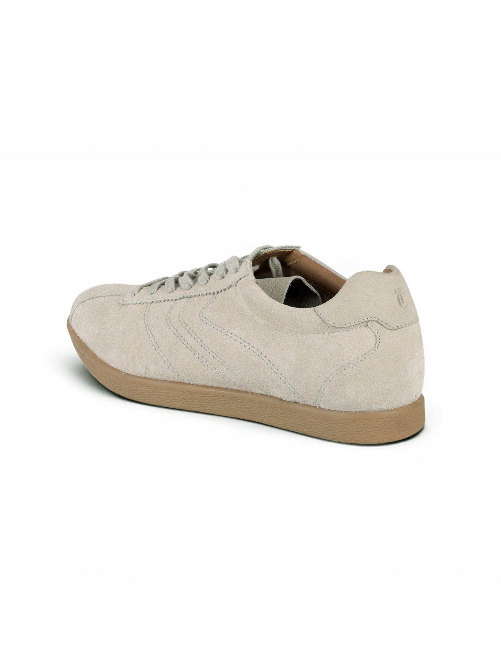 GREG Off White Suede Sneakers | Lightweight Smart Casual Lace-Up Shoes|TC-2649OW