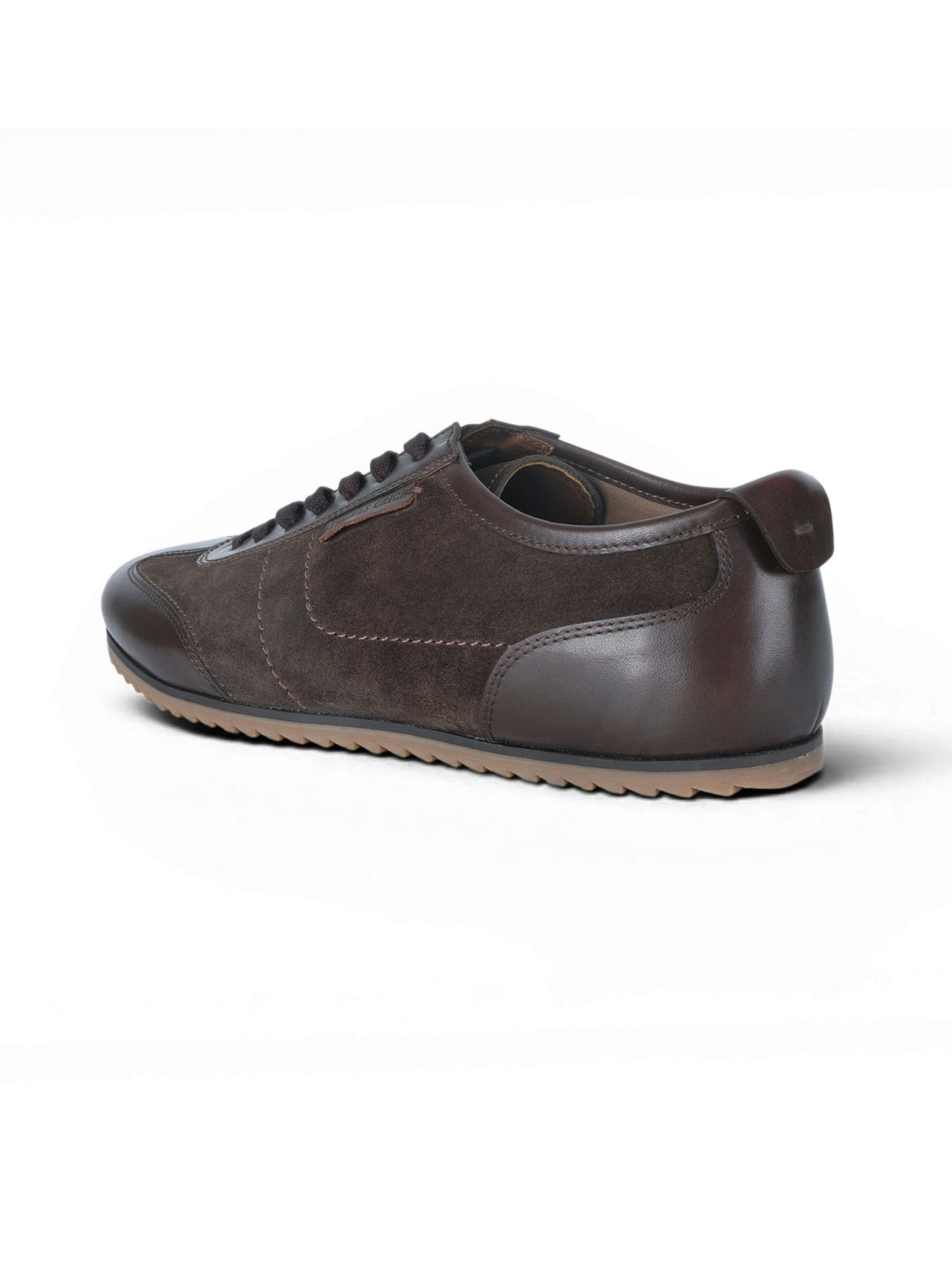 PICKTON Brown Suede Sneakers | Premium European  Styling Lace-Up Shoes |TC-2647BR