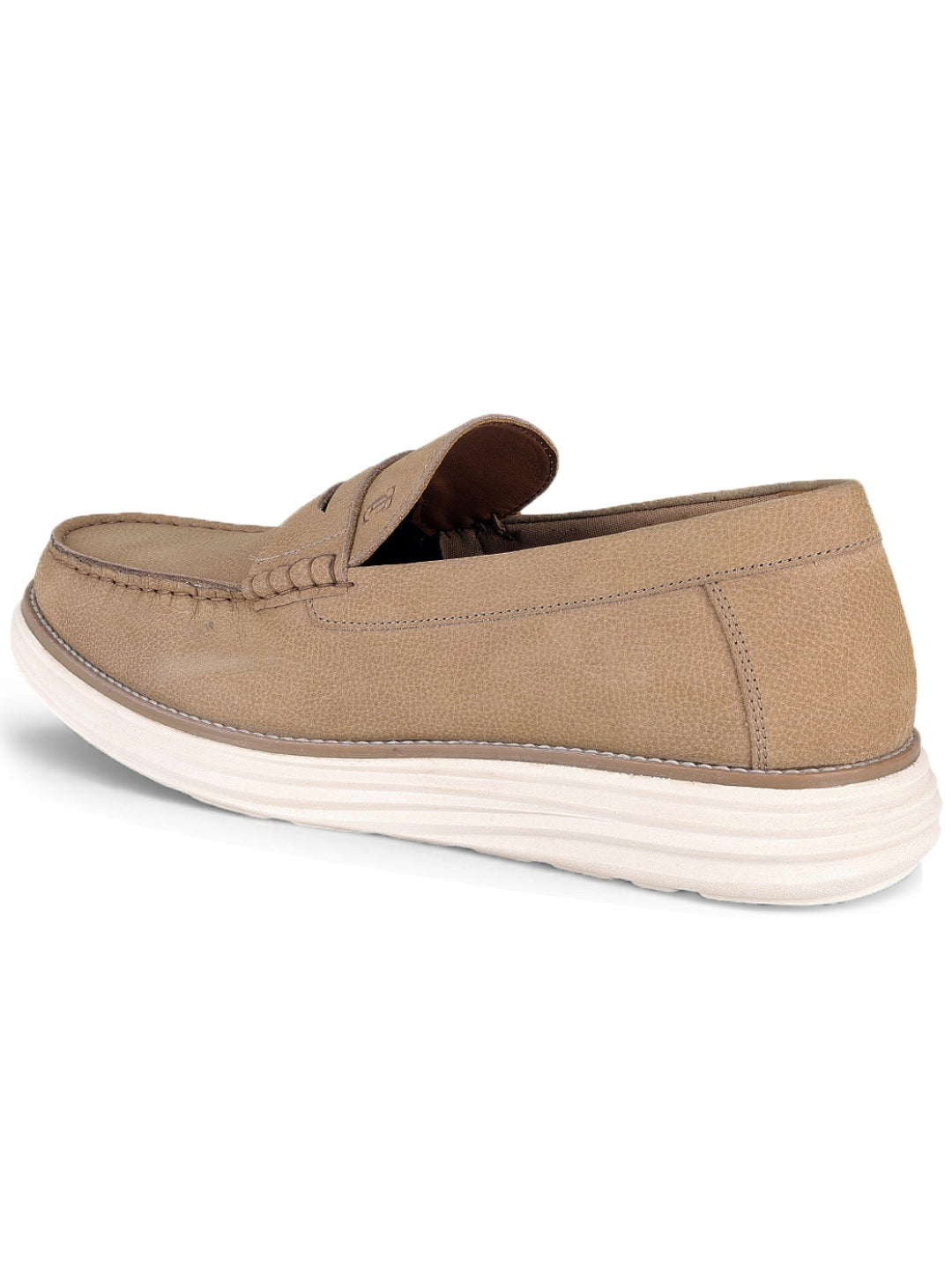 Winston Beige Loafers | Classic Slip-On Moccasins with EVA Sole | TC-2651CG