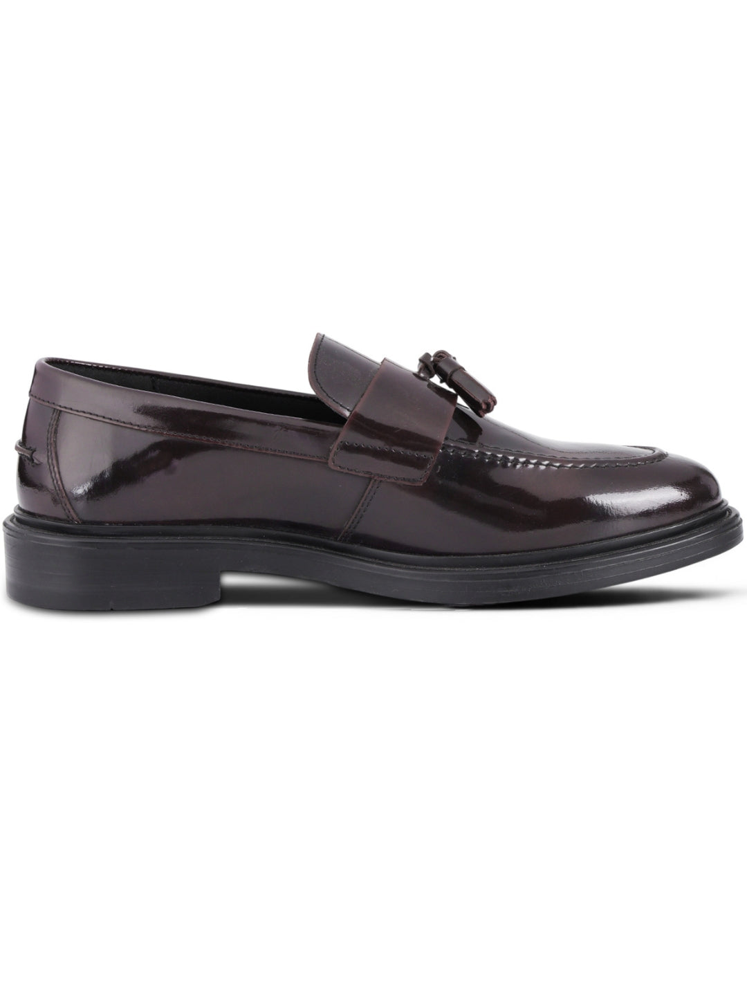 Kingsley Men's Bordo Genuine Leather Tassel Loafers | Premium Slip-On Formal & Smart Casual Dress Shoes|TC-2654BO