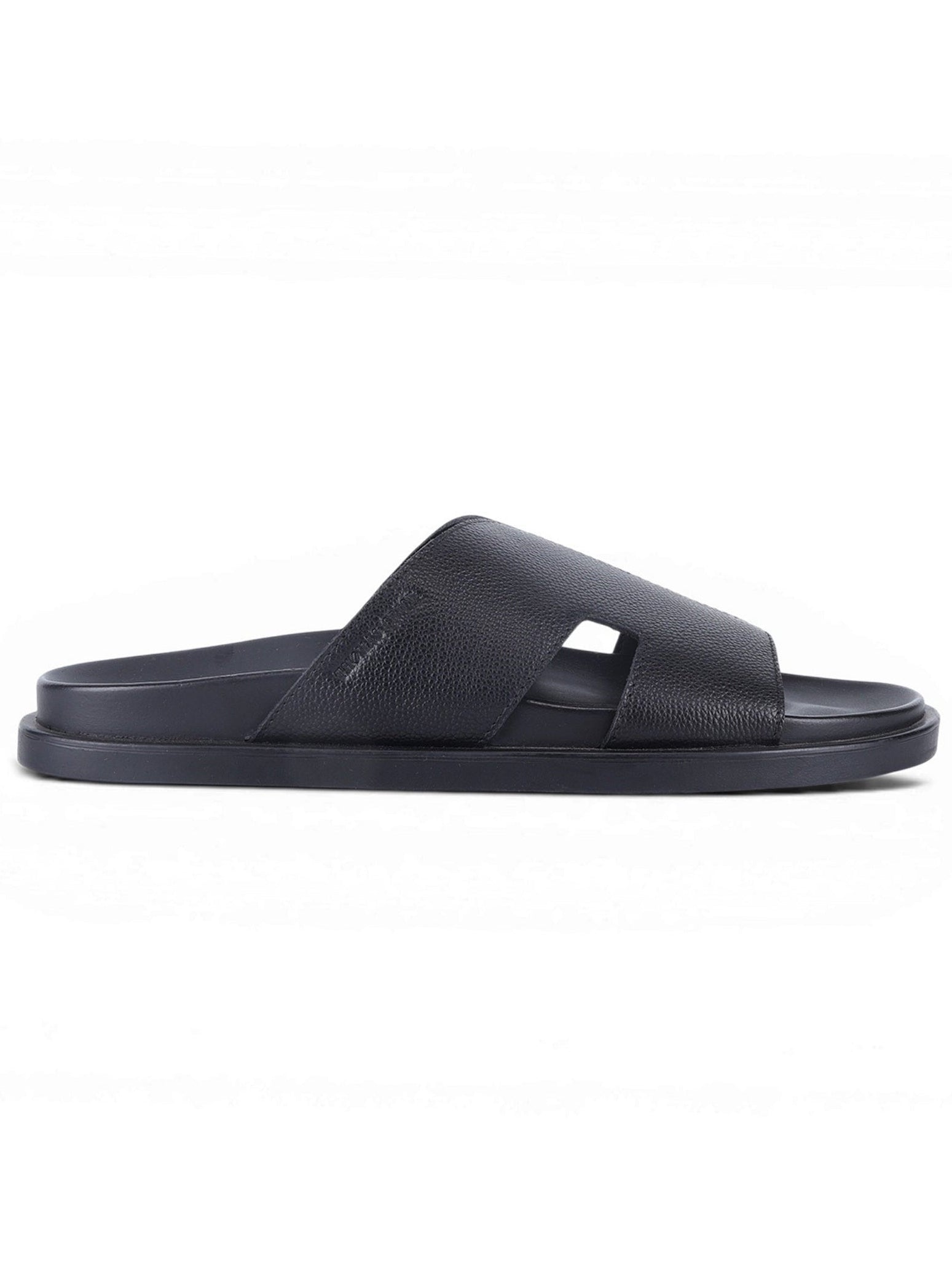 Dune Black Sandals | Premium open Toe Broad-Strap Casual Sandals |TC-2758BL