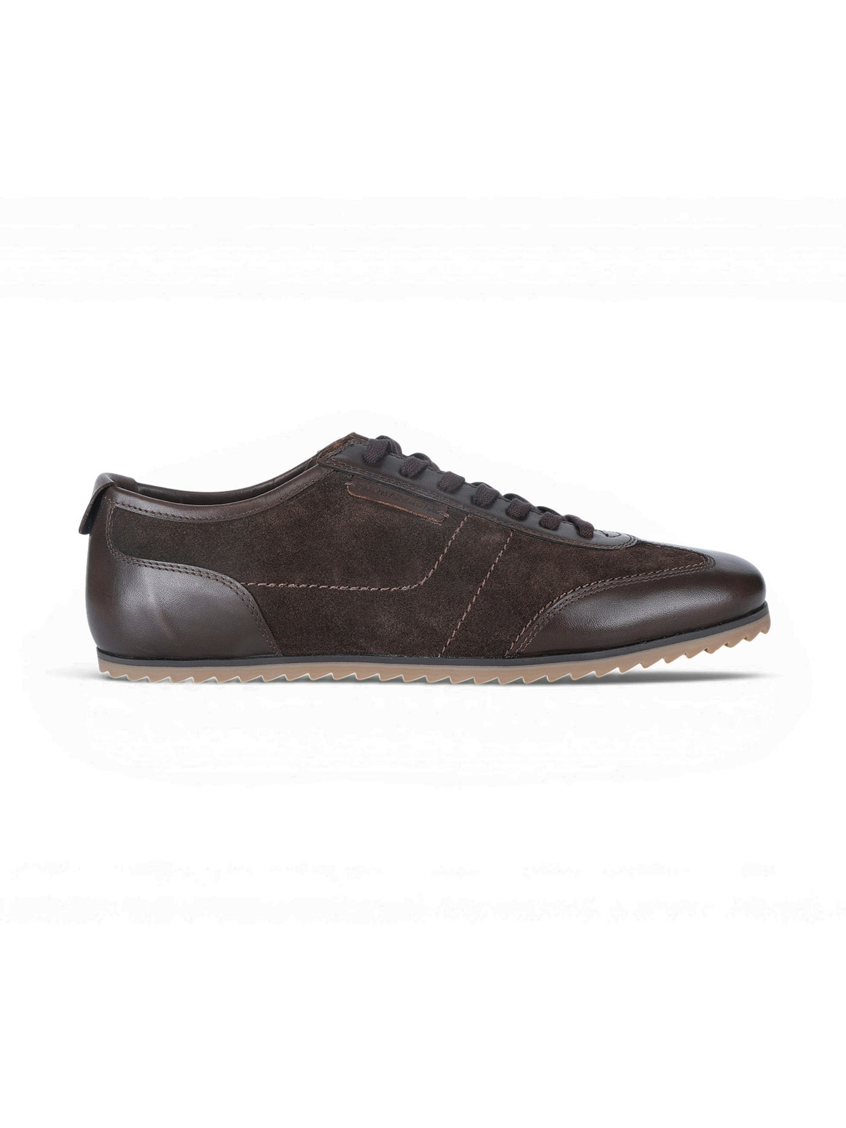 PICKTON Brown Suede Sneakers | Premium European  Styling Lace-Up Shoes |TC-2647BR